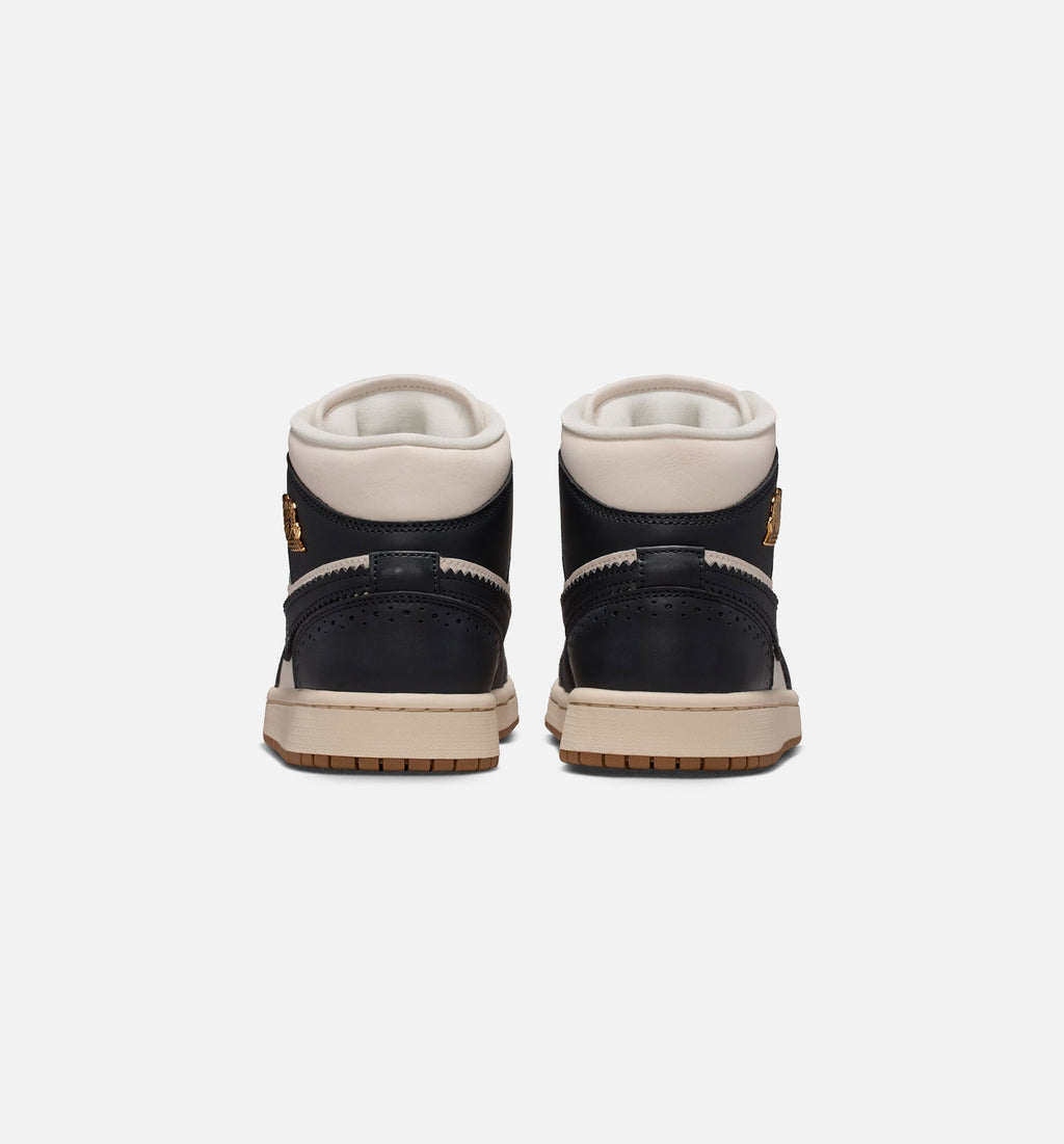 Air Jordan 1 Mid SE Women's Lifestyle Shoe – Off-Noir / Chalk / Pearl White