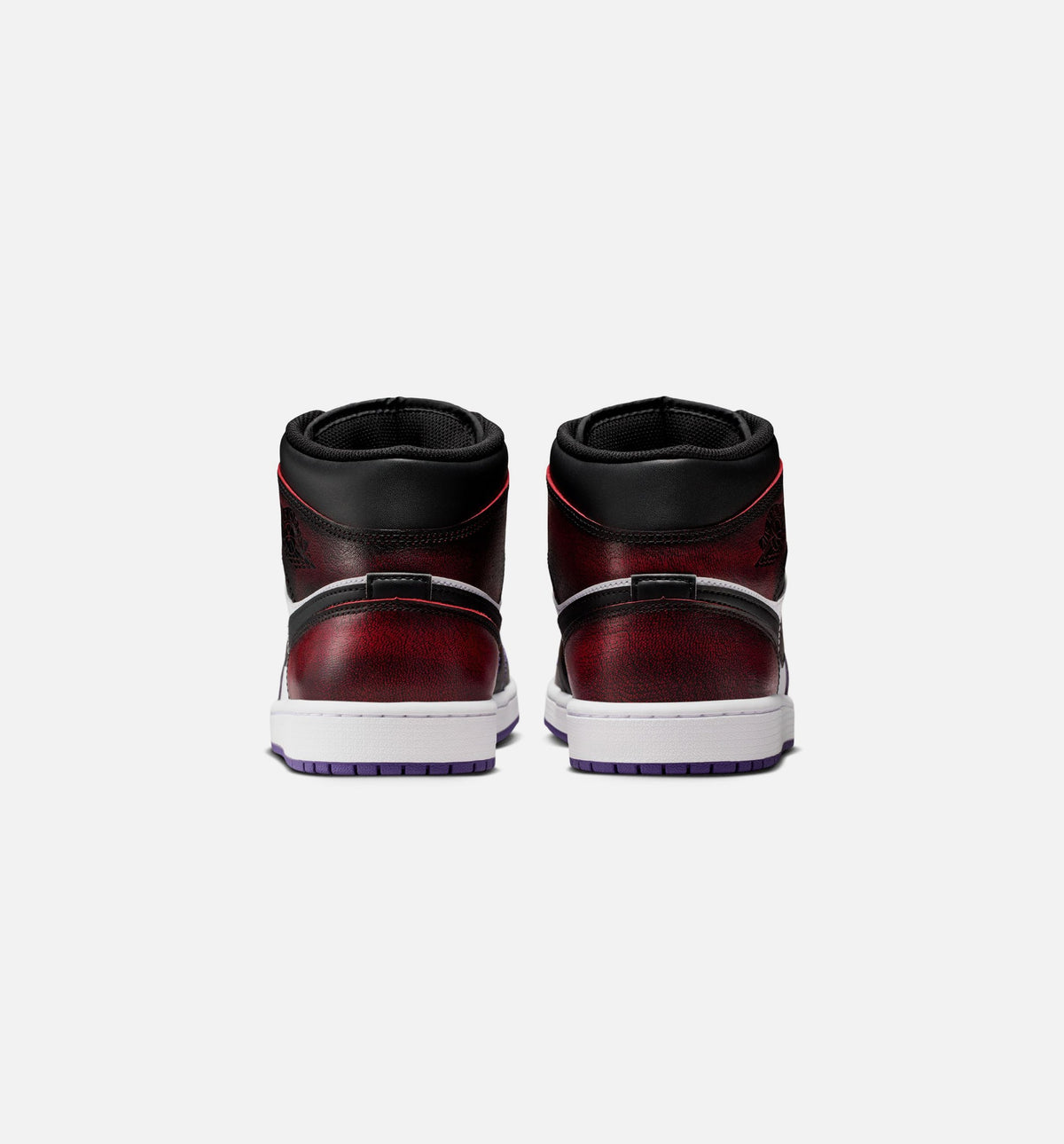 Air Jordan 1 Mid SE Men's Lifestyle Shoe – True Red / White / Court Purple / Black