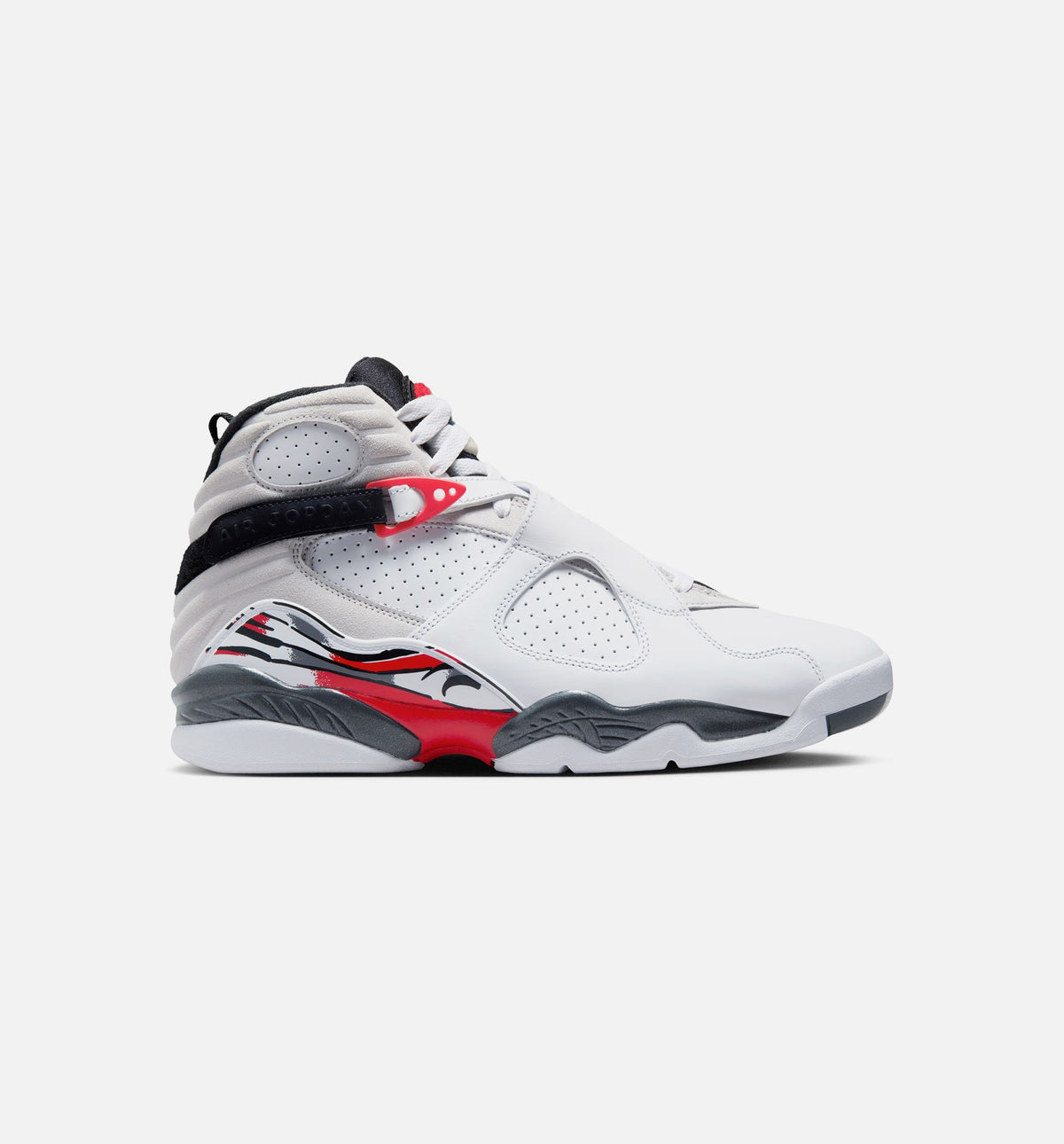 Air Jordan 8 Retro White and True Red Men's Lifestyle Shoe – White / Black / True Red