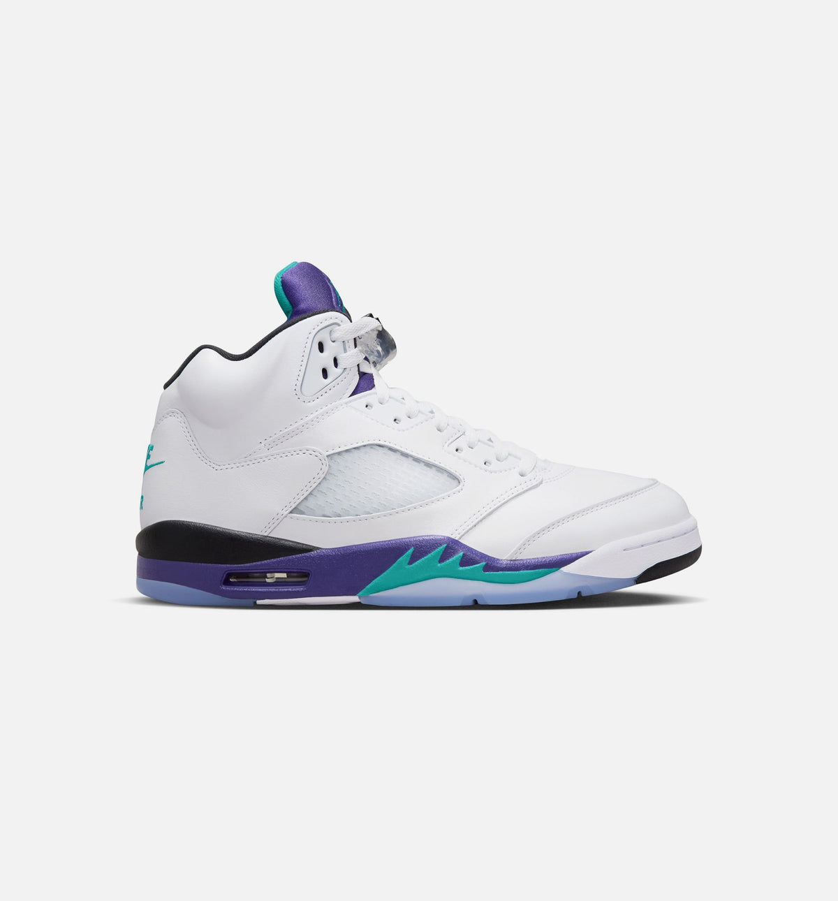 Air Jordan 5 Retro Grape Men's Lifestyle Shoe – White / New Emerald / Grape Ice / Black