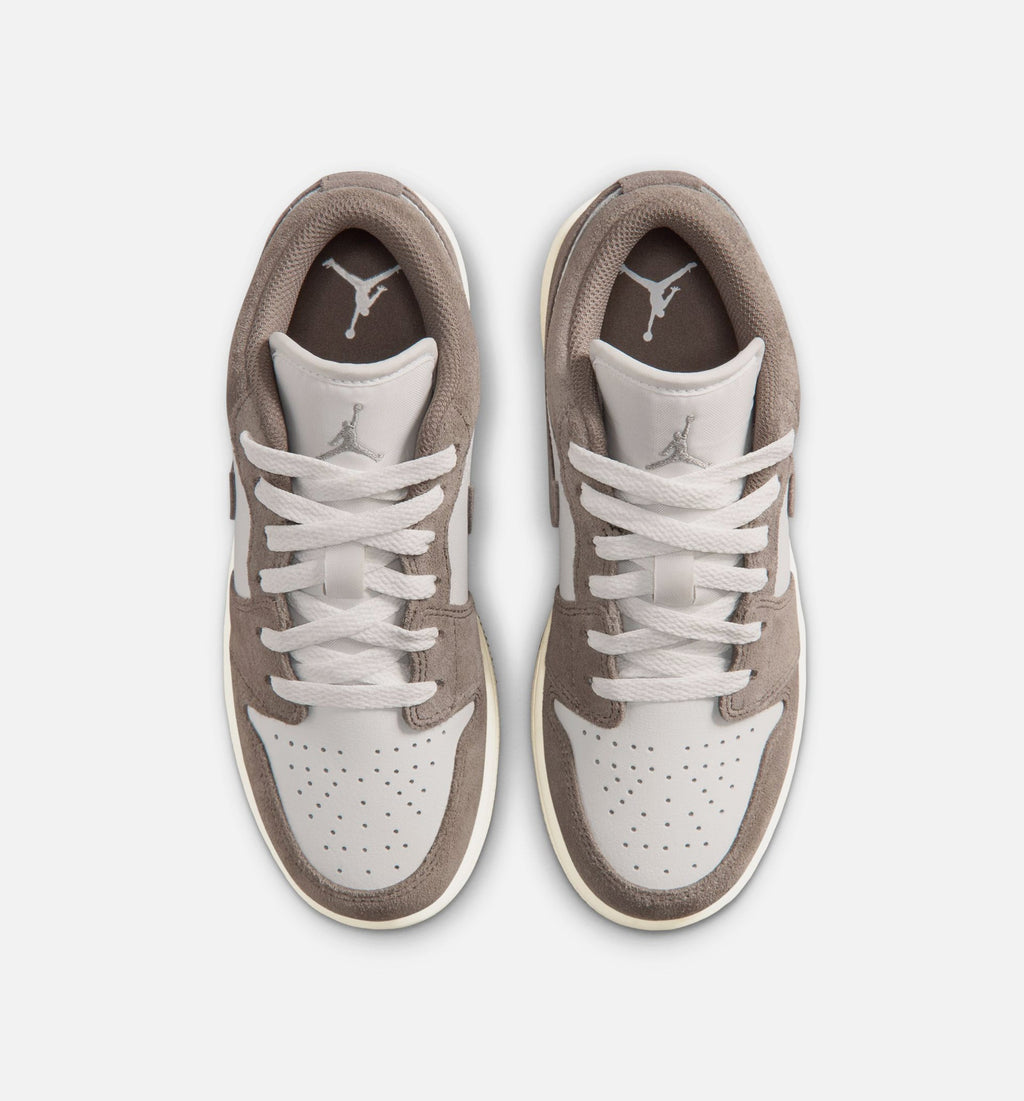 Air Jordan 1 Low Grade School Lifestyle Shoe - Olive Grey/Enigma Stone/Summit White