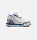 Air Jordan 3 Retro OG True Blue Infant & Toddler Lifestyle Shoe – White / Fire Red / True Blue