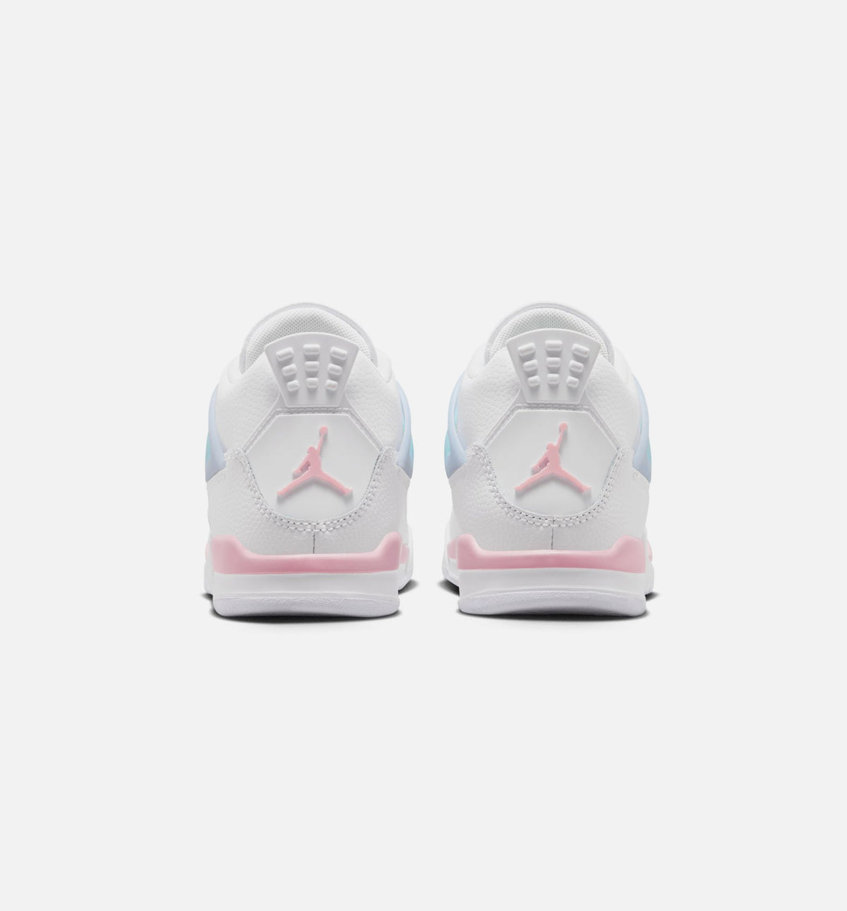 Air Jordan 4 Retro Medium Soft Pink Preschool Lifestyle Shoe – White / Medium Soft Pink / Half Blue