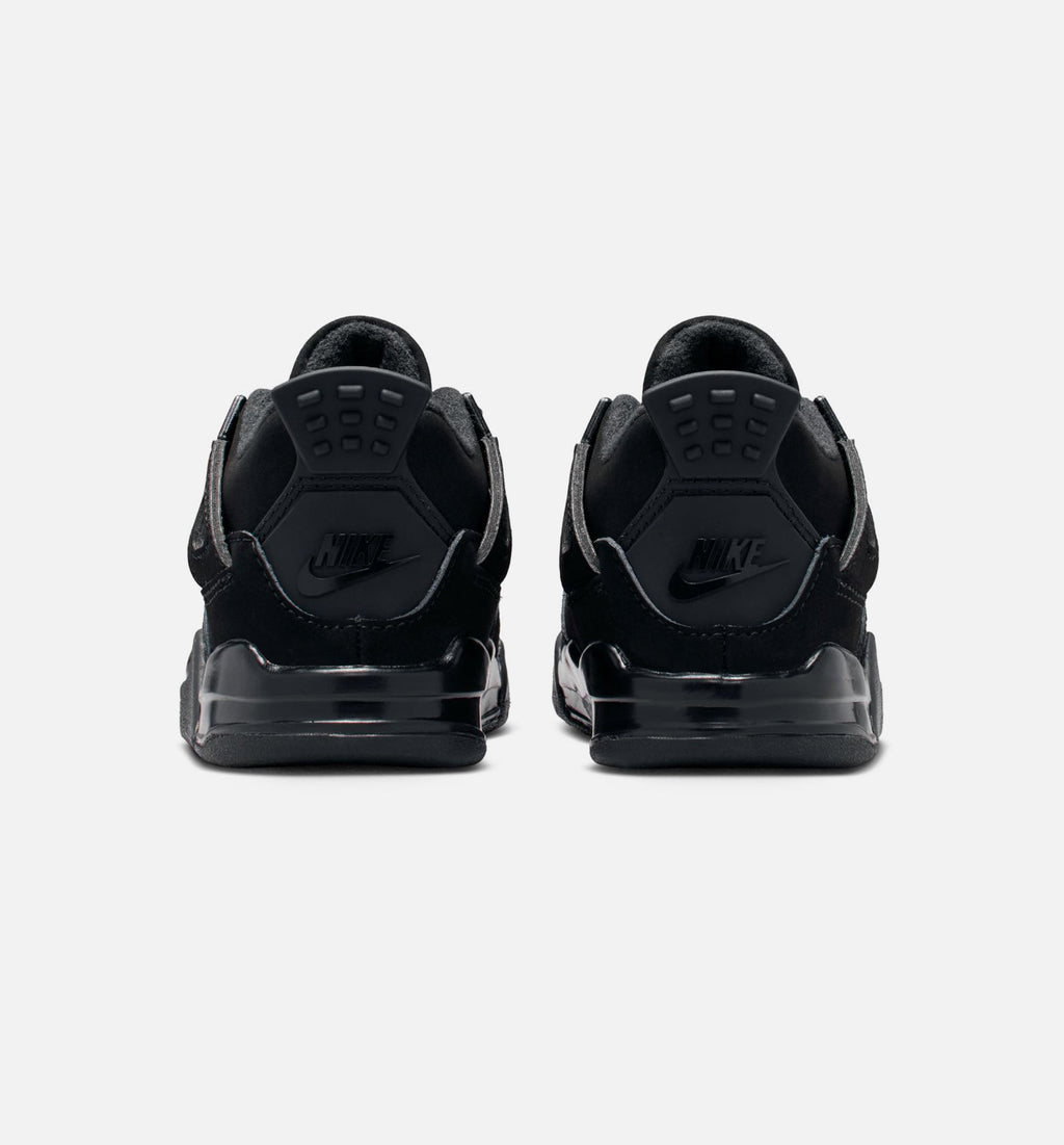 Air Jordan 4 Retro Black Cat Infant & Toddler Lifestyle Shoe – Black / Light Graphite