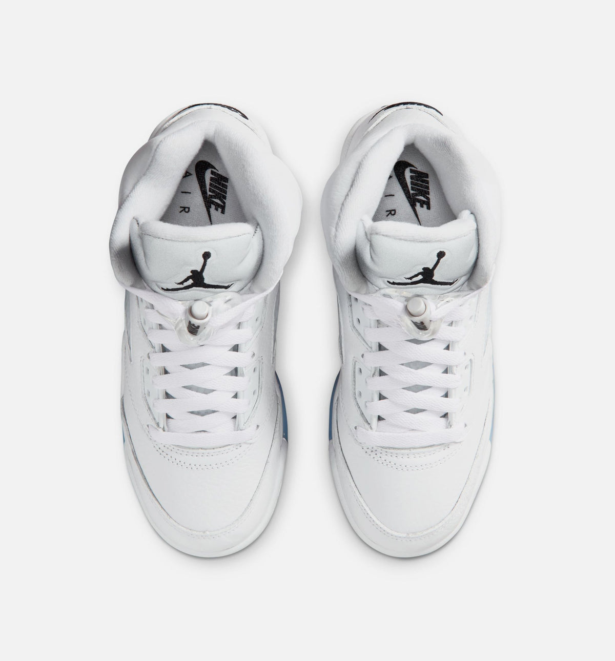 Air Jordan 5 Retro OG White Metallic Grade School Lifestyle Shoe – White / Black / Metallic Silver