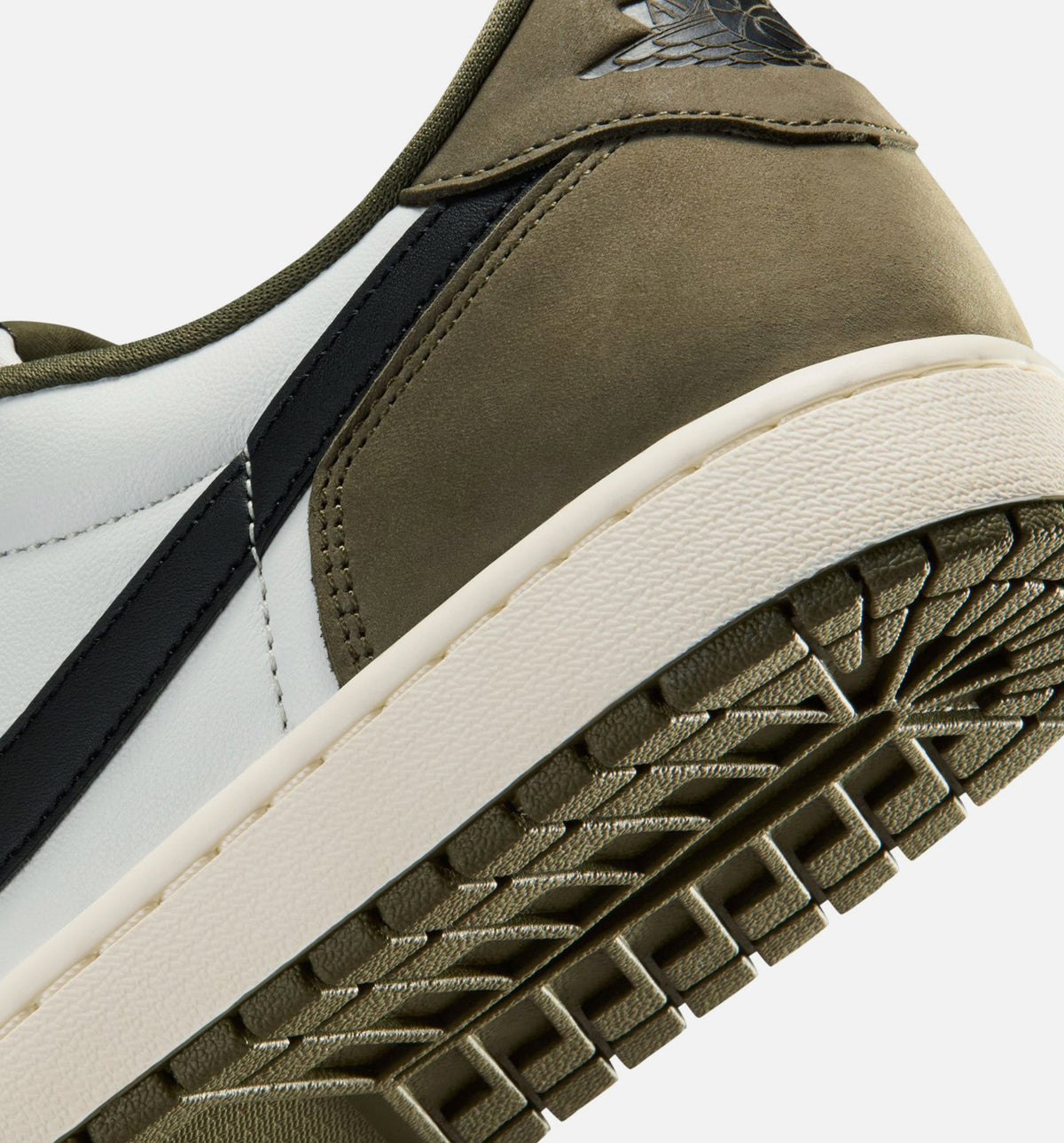 Air Jordan 1 Low OG Men's Lifestyle Shoe – Medium Olive / Black / Summit White / Sail