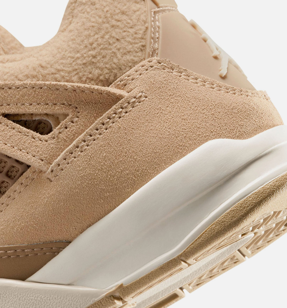 Air Jordan 4 Retro Cozy Girl Preschool Lifestyle Shoe – Hemp / Light Orewood Brown