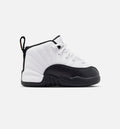 Air Jordan 12 Retro Taxi Infant & Toddler Lifestyle Shoe – White / Black / Taxi