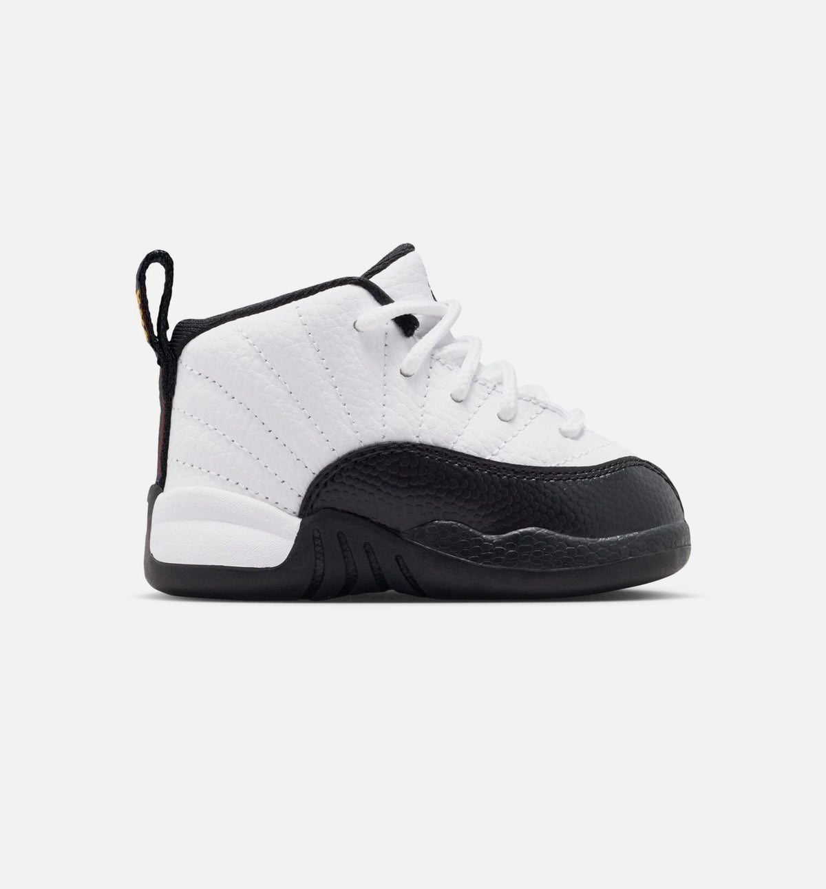 Air Jordan 12 Retro Taxi Infant & Toddler Lifestyle Shoe – White / Black / Taxi