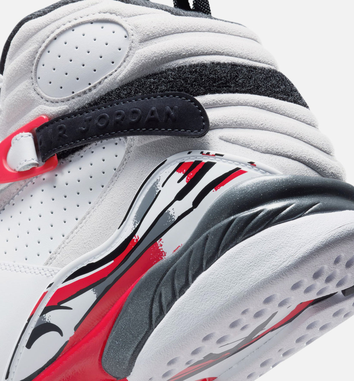 Air Jordan 8 Retro White and True Red Men's Lifestyle Shoe – White / Black / True Red