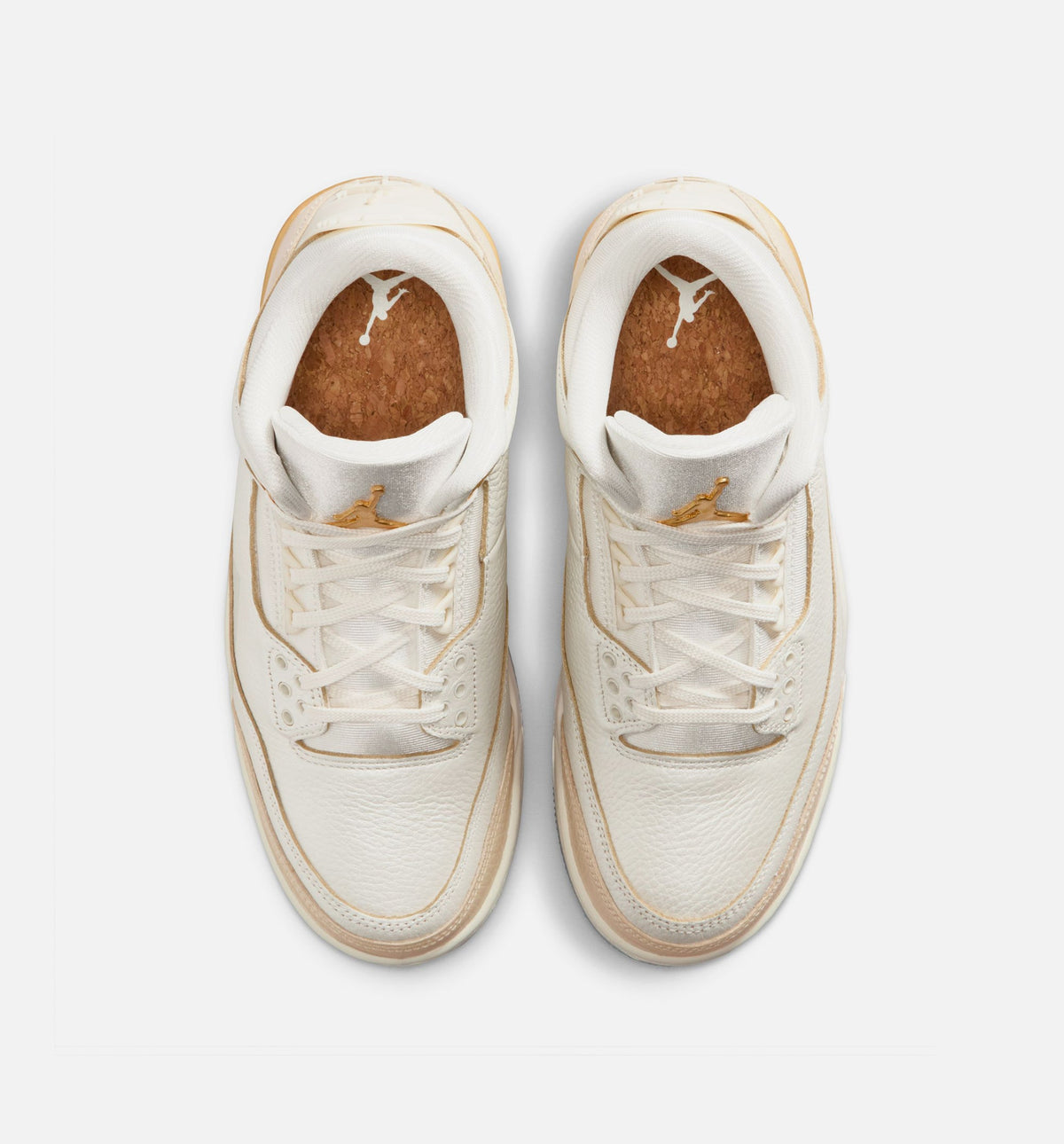 Air Jordan 3 Retro Sail and Pale Ivory Women's Lifestyle Shoe – Sail / Team Gold / Pale Ivory / Metallic Gold / Ice