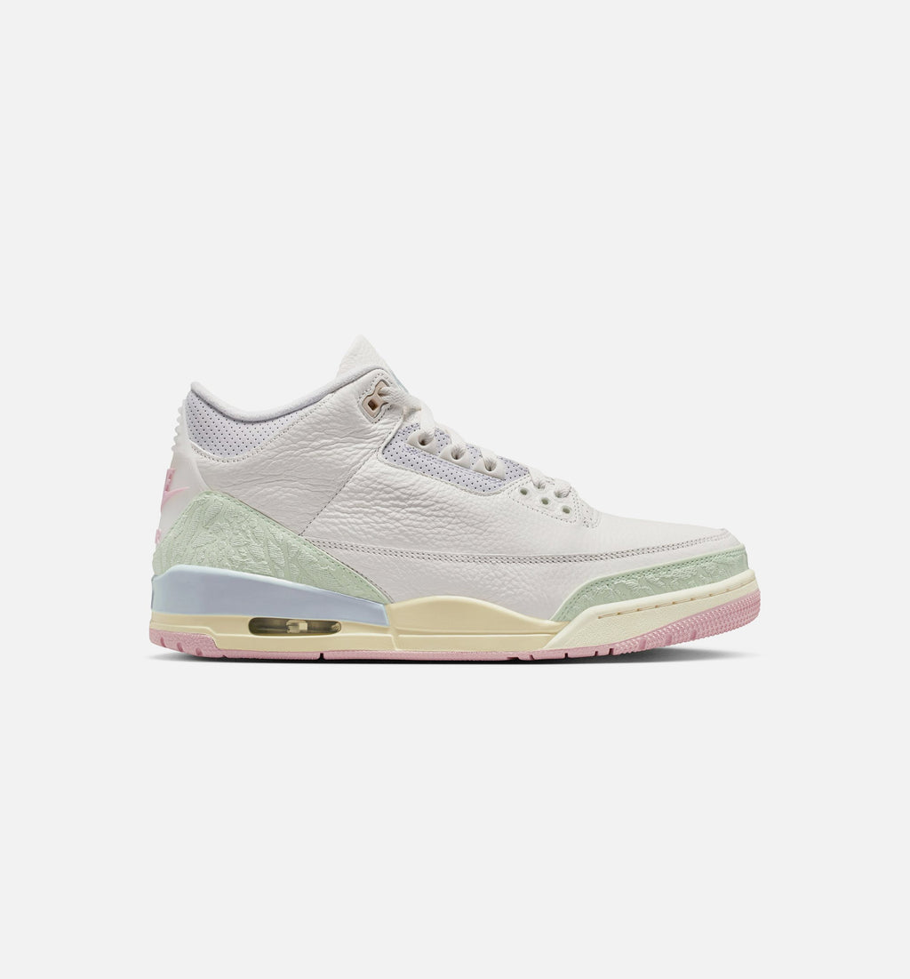 Air Jordan 3 Retro Sail and Jade Aura Men's Lifestyle Shoe – Sail / Jade Aura / Aura / Iced Carmine