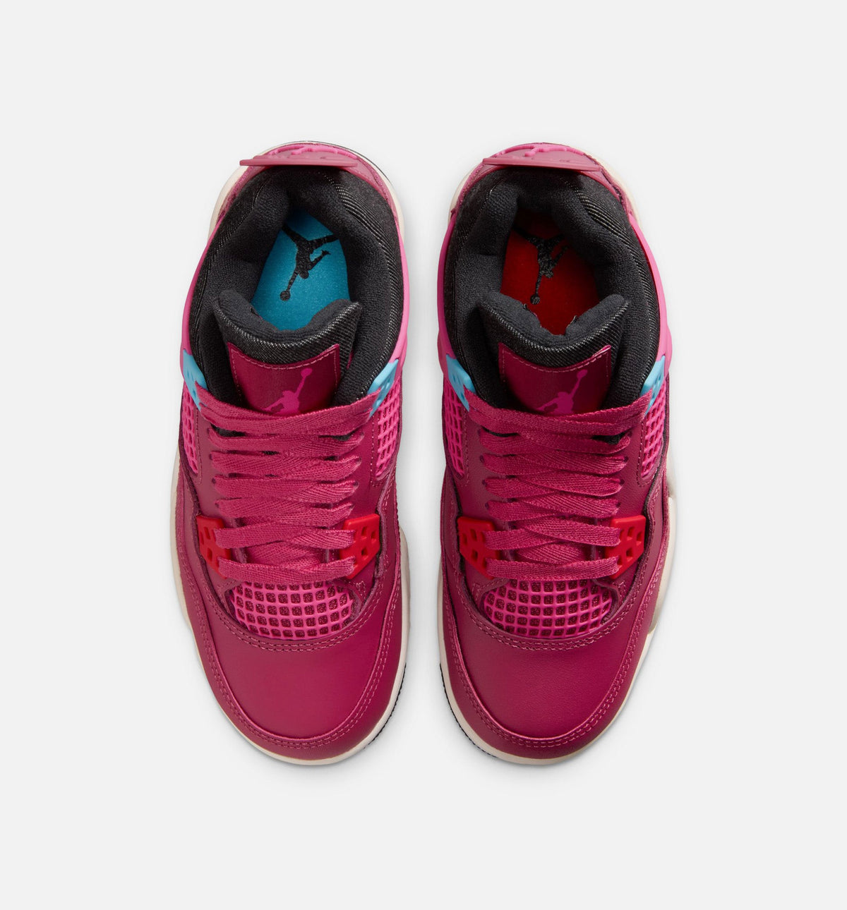 Air Jordan 4 Retro She's a Star Grade School Lifestyle Shoe – Sweet Beet / Desert Pink / Off Noir / Chalk