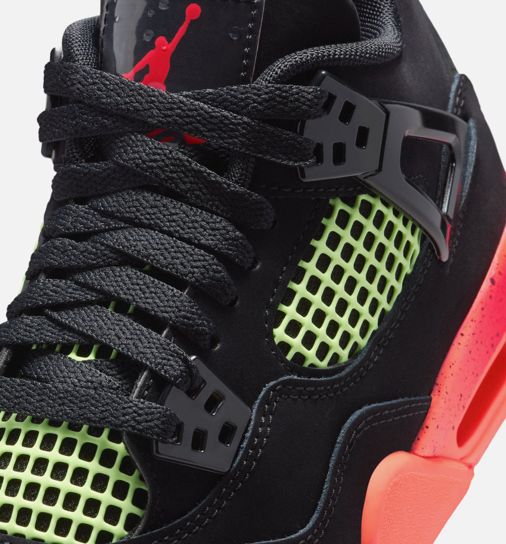 Air Jordan 4 Retro Black Infrared 23 Grade School Lifestyle Shoe – Black / Infrared 23 / Bright Mango