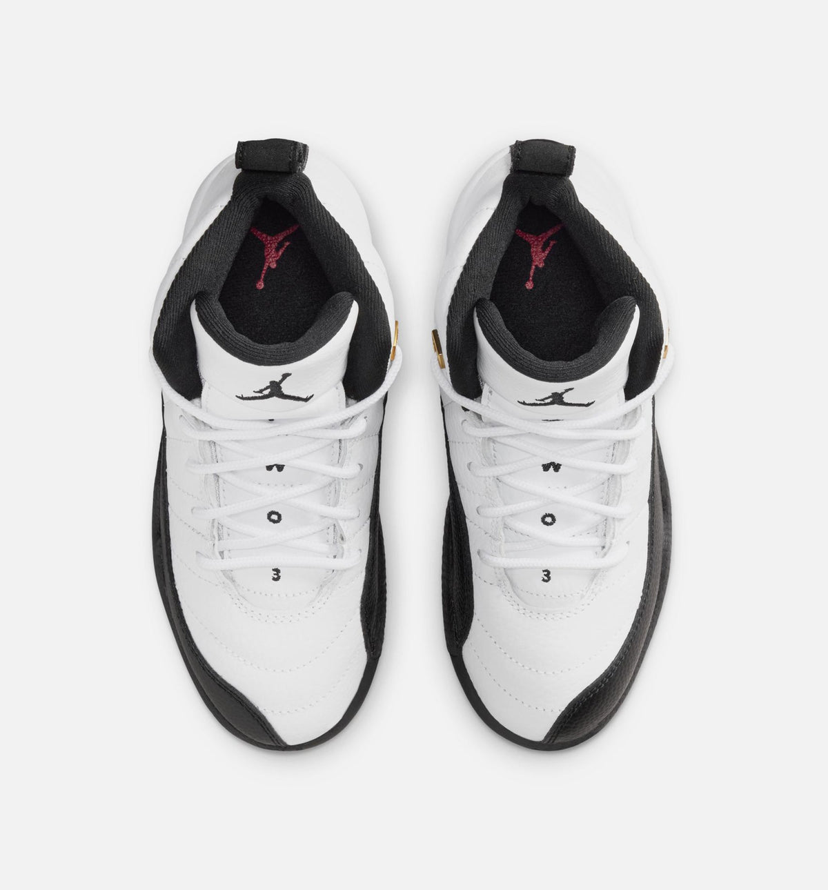 Air Jordan 12 Retro Taxi Preschool Lifestyle Shoe – White / Black / Taxi