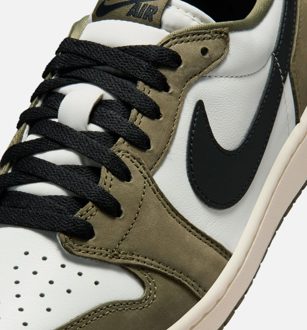 Air Jordan 1 Low OG Men's Lifestyle Shoe – Medium Olive / Black / Summit White / Sail