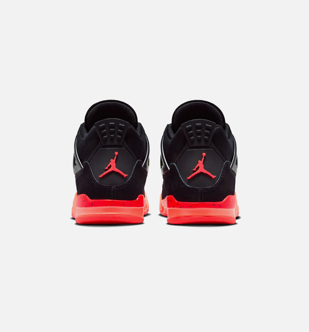 Air Jordan 4 Retro Black Infrared 23 Preschool Lifestyle Shoe – Black / Infrared 23 / Bright Mango