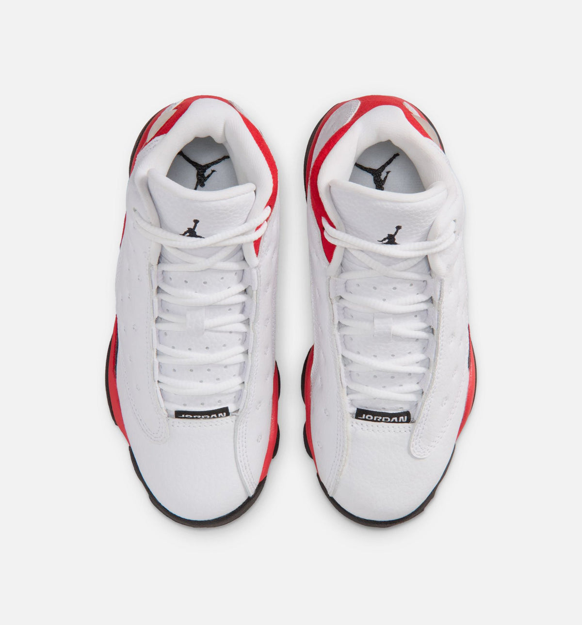 Air Jordan 13 Retro White and University Red Preschool Lifestyle Shoe – White / Black / True Red