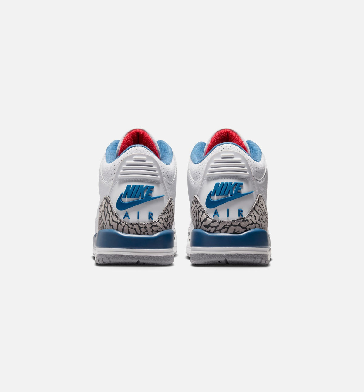 Air Jordan 3 Retro OG True Blue Grade School Lifestyle Shoe – White / Fire Red / True Blue