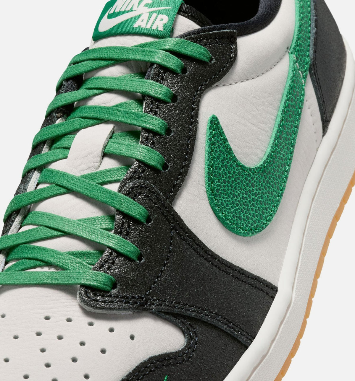 Air Jordan 1 Retro Low OG Phantom and Pine Green Men's Lifestyle Shoe – Phantom / Pine Green / Black