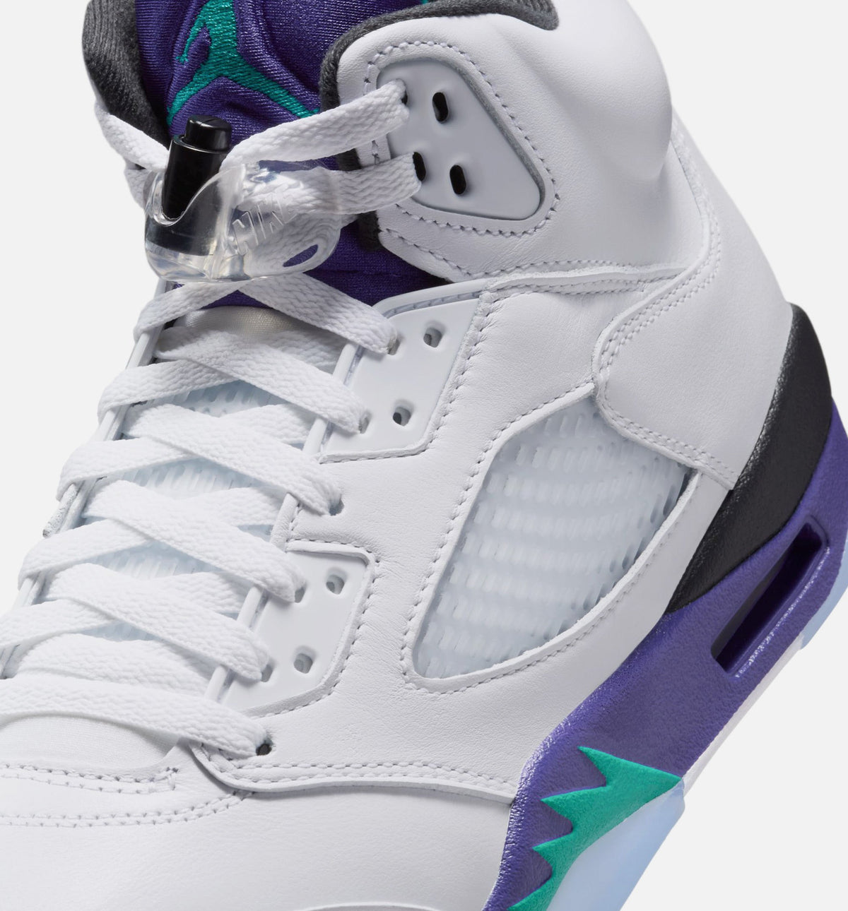 Air Jordan 5 Retro Grape Men's Lifestyle Shoe – White / New Emerald / Grape Ice / Black