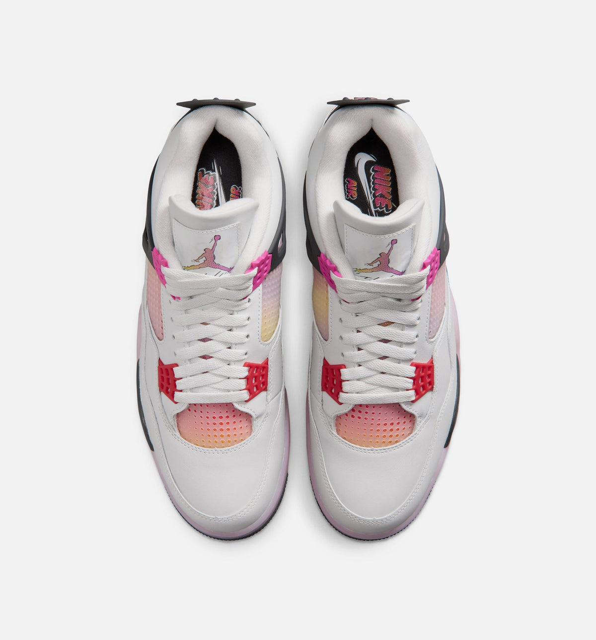 Air Jordan 4 Retro Comic Men's Lifestyle Shoe – Off White / Fire Pink / Anthracite