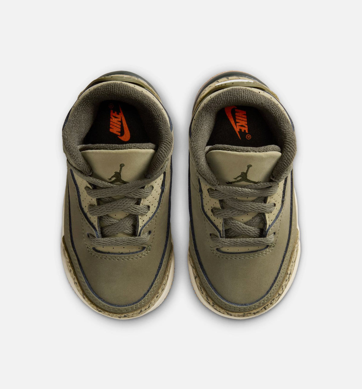 Air Jordan 3 Retro Medium Olive Infant & Toddler Lifestyle Shoe – Medium Olive / Sequoia / Neutral Olive / Sail