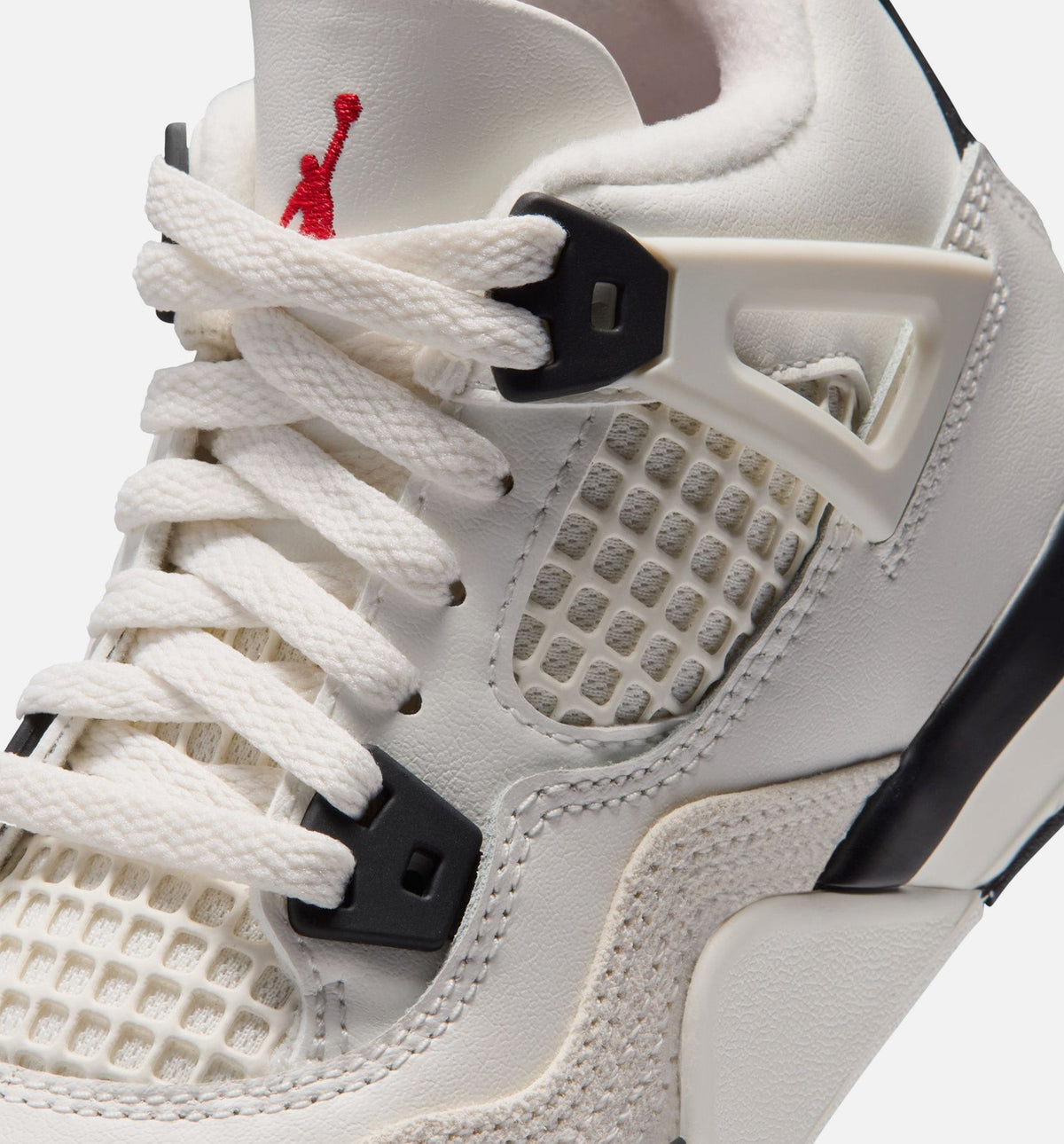 Air Jordan 4 Retro Flight Club Preschool Lifestyle Shoe – Sail / Black / University Red