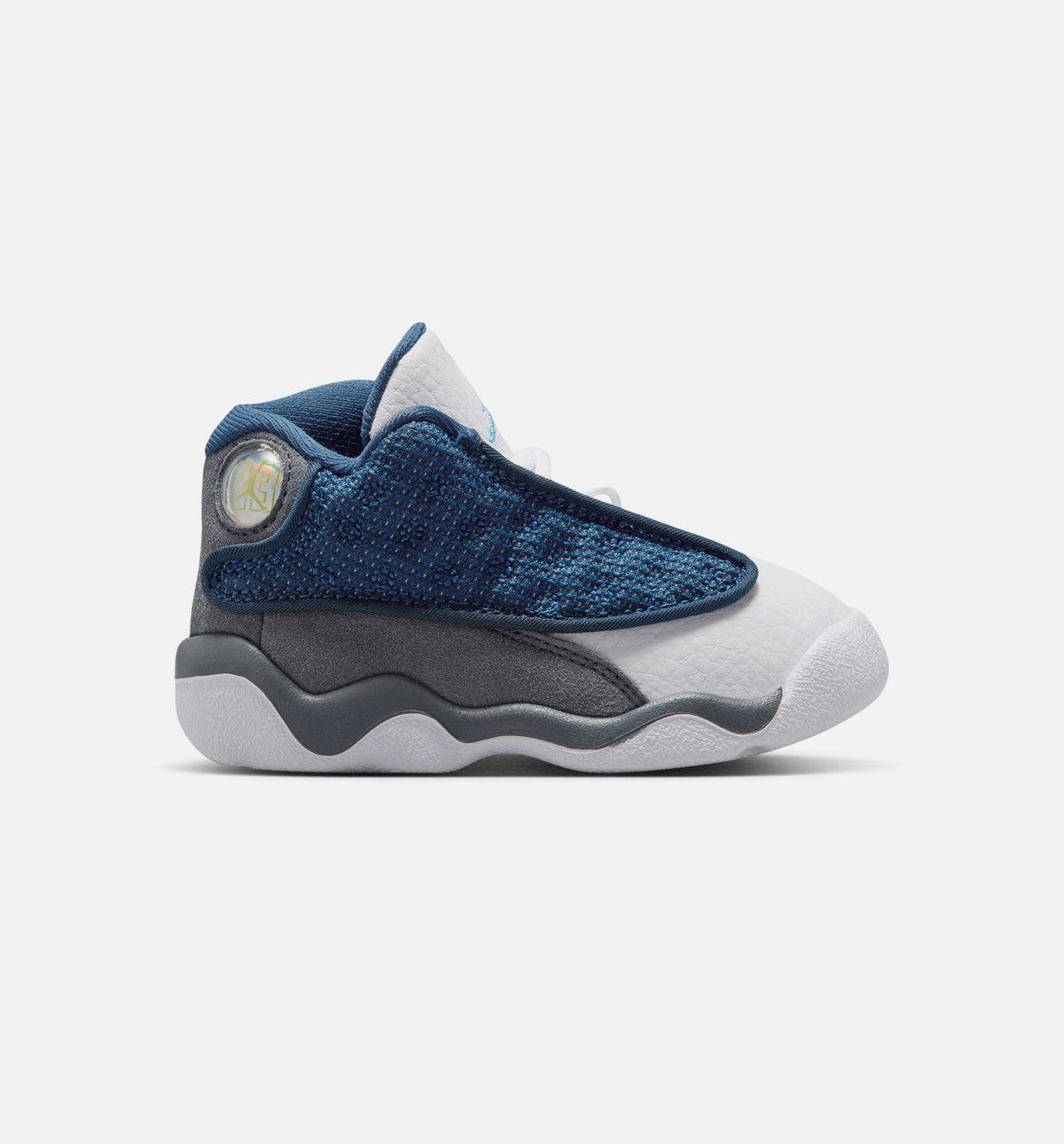 Air Jordan 13 Retro Navy and Flint Grey Infant & Toddler Lifestyle Shoe – Navy / University Blue / Flint Grey / White