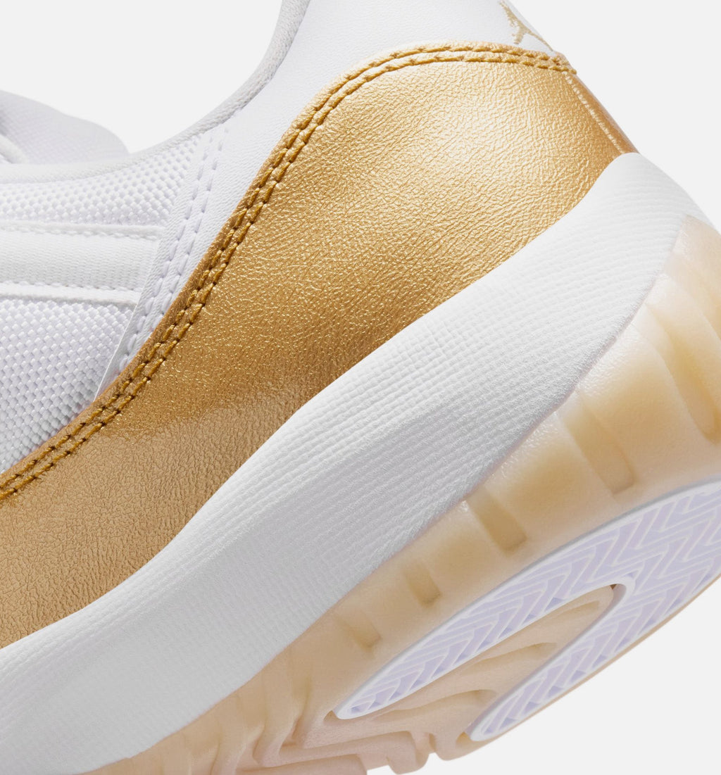 Air Jordan 11 Retro Low Mother's Day Women's Lifestyle Shoe – White / Metallic Gold / Team Gold