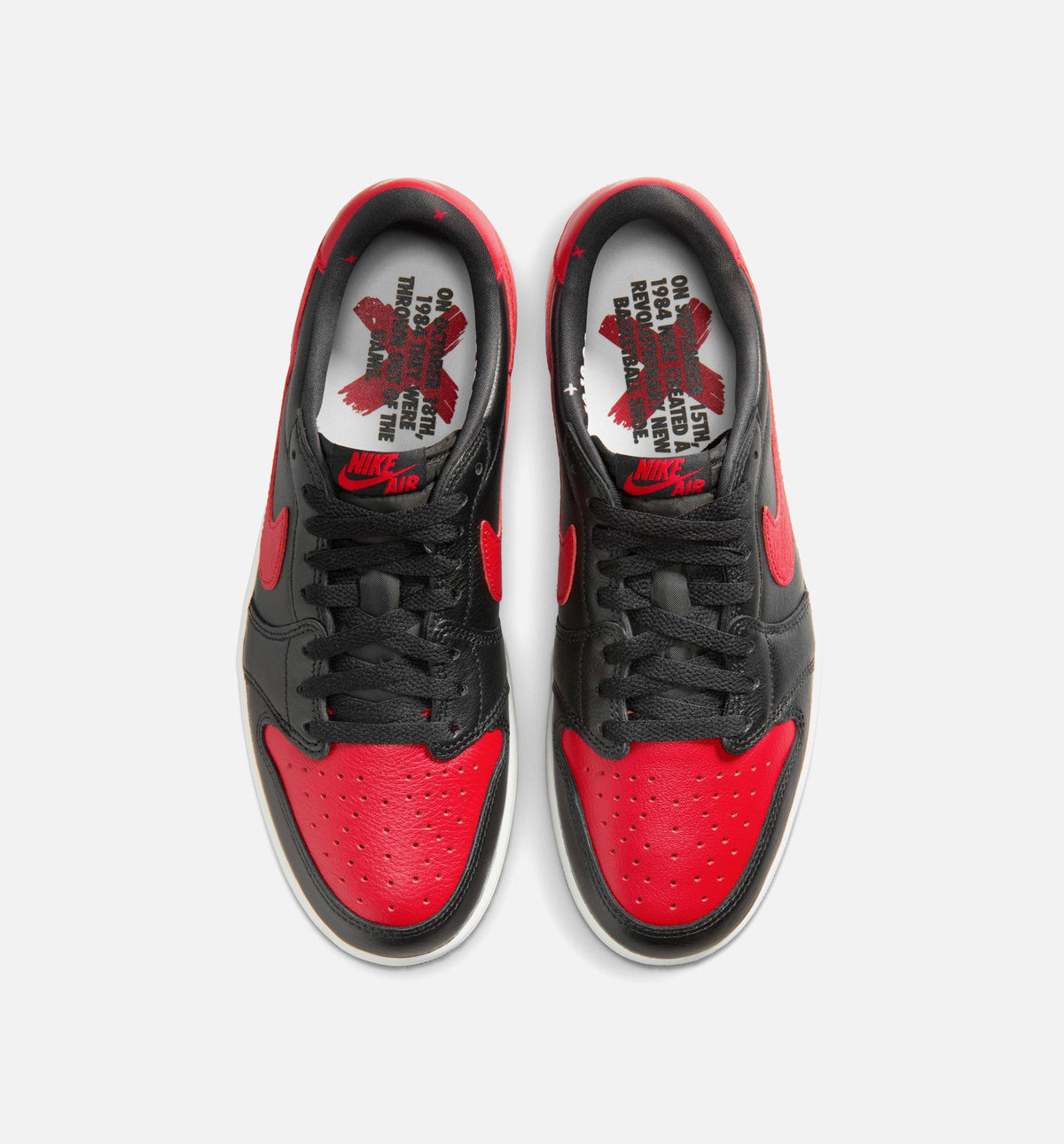 Air Jordan 1 Retro Low OG Banned Men's Lifestyle Shoe – Black / Varsity Red / Summit White