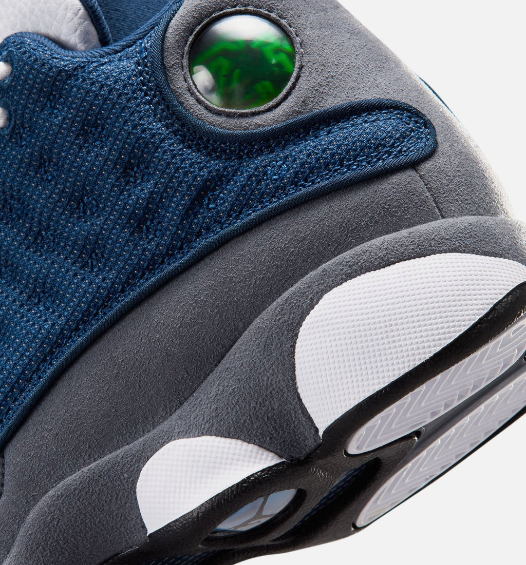 Air Jordan 13 Retro Navy and Flint Grey Grade School Lifestyle Shoe – Navy / University Blue / Flint Grey / White