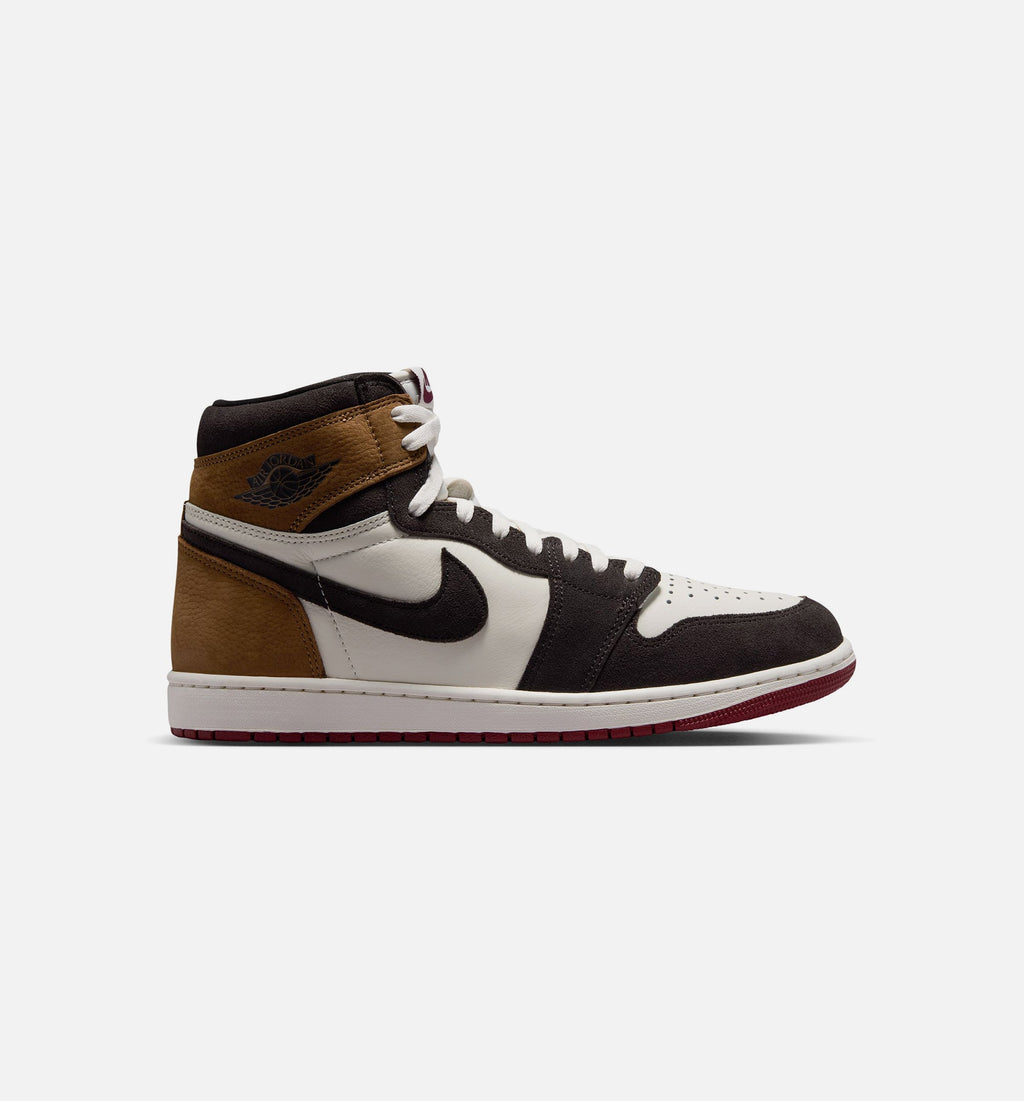 Air Jordan 1 Retro High OG Love Letter Men's Lifestyle Shoe – Shadow Brown / Team Red / Light British Tan