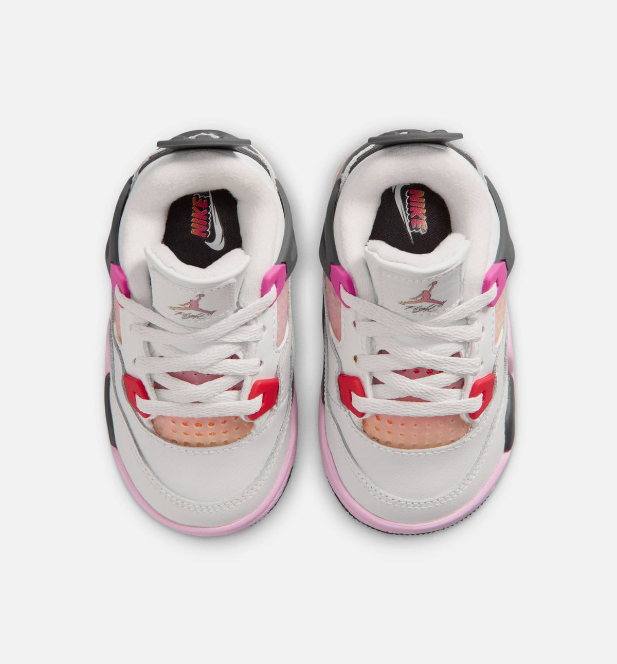 Air Jordan 4 Retro Comic Infant & Toddler Lifestyle Shoe – Off White / Fire Pink / Anthracite