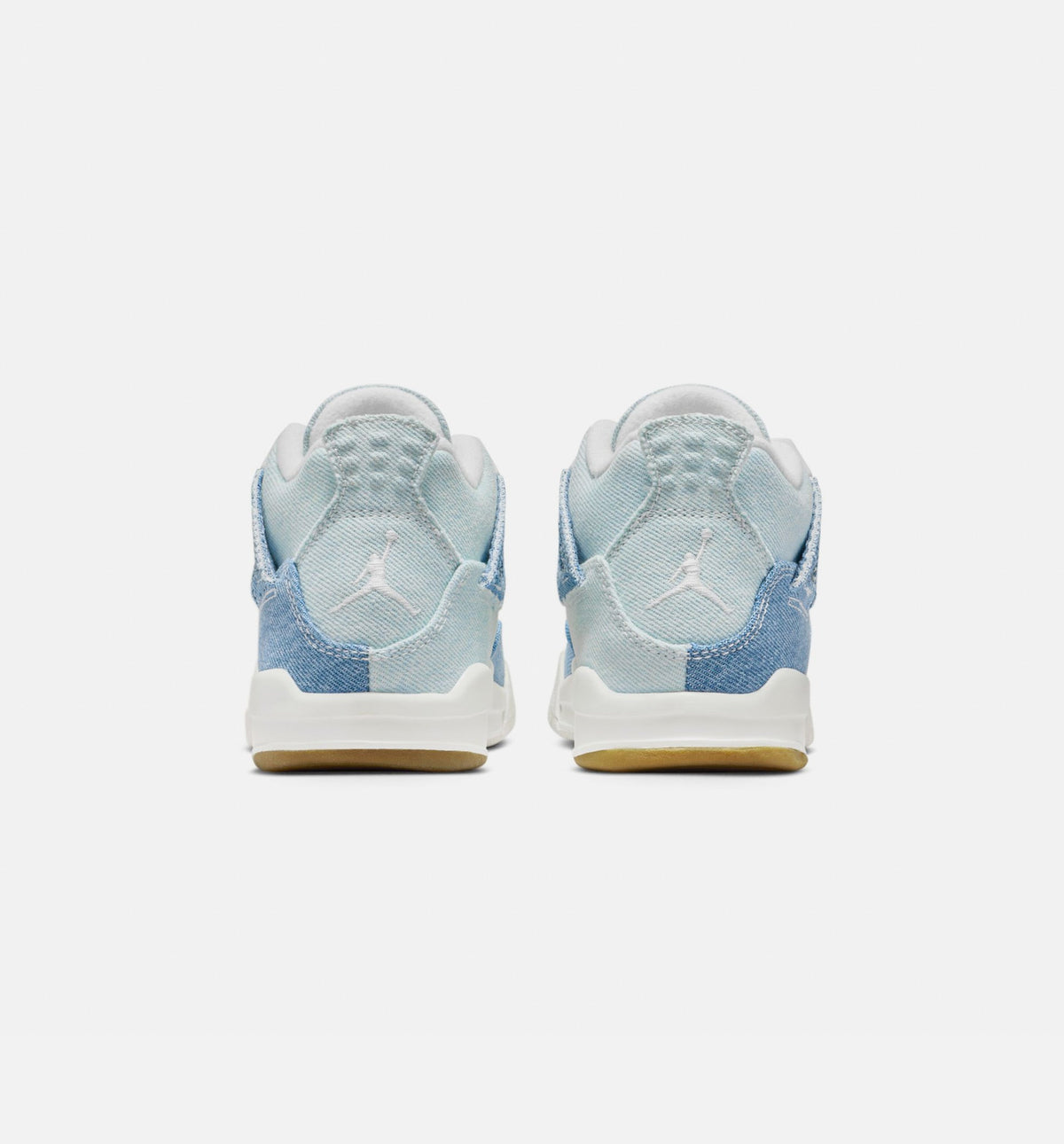 Air Jordan 4 Retro Worn Blue Preschool Lifestyle Shoe – Sail / Worn Blue / Metallic Gold
