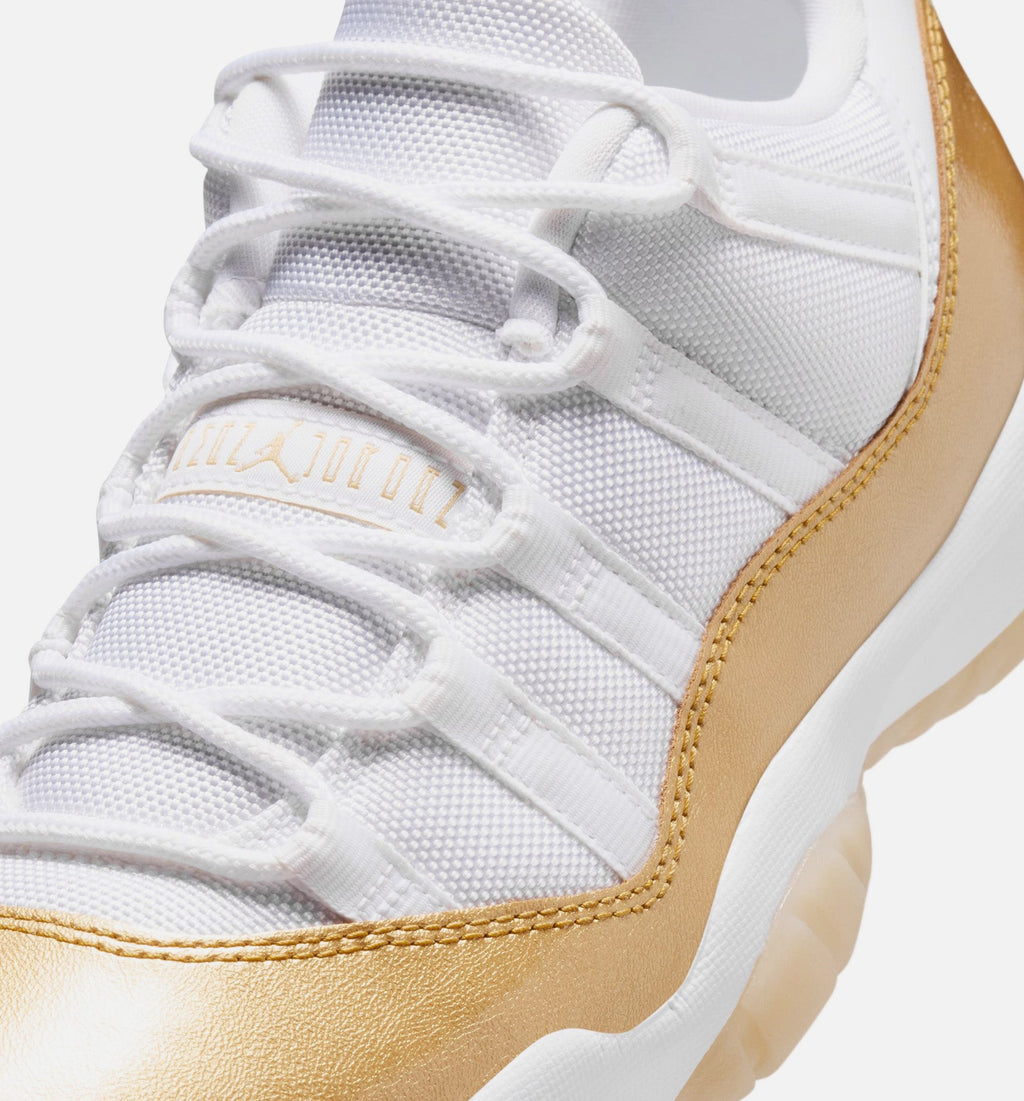 Air Jordan 11 Retro Low Mother's Day Women's Lifestyle Shoe – White / Metallic Gold / Team Gold