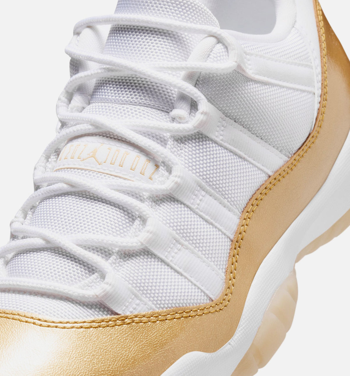 Air Jordan 11 Retro Low Mother's Day Women's Lifestyle Shoe – White / Metallic Gold / Team Gold