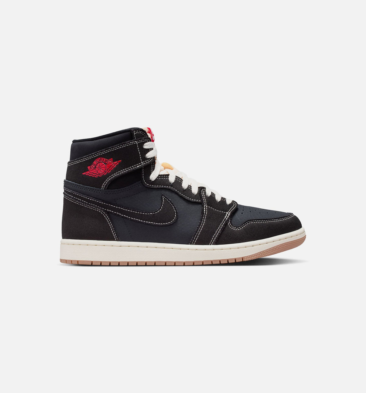 Air Jordan 1 Retro High OG Flight Club Men's Lifestyle Shoe – Black / University Red / Sail / Gum Medium Brown