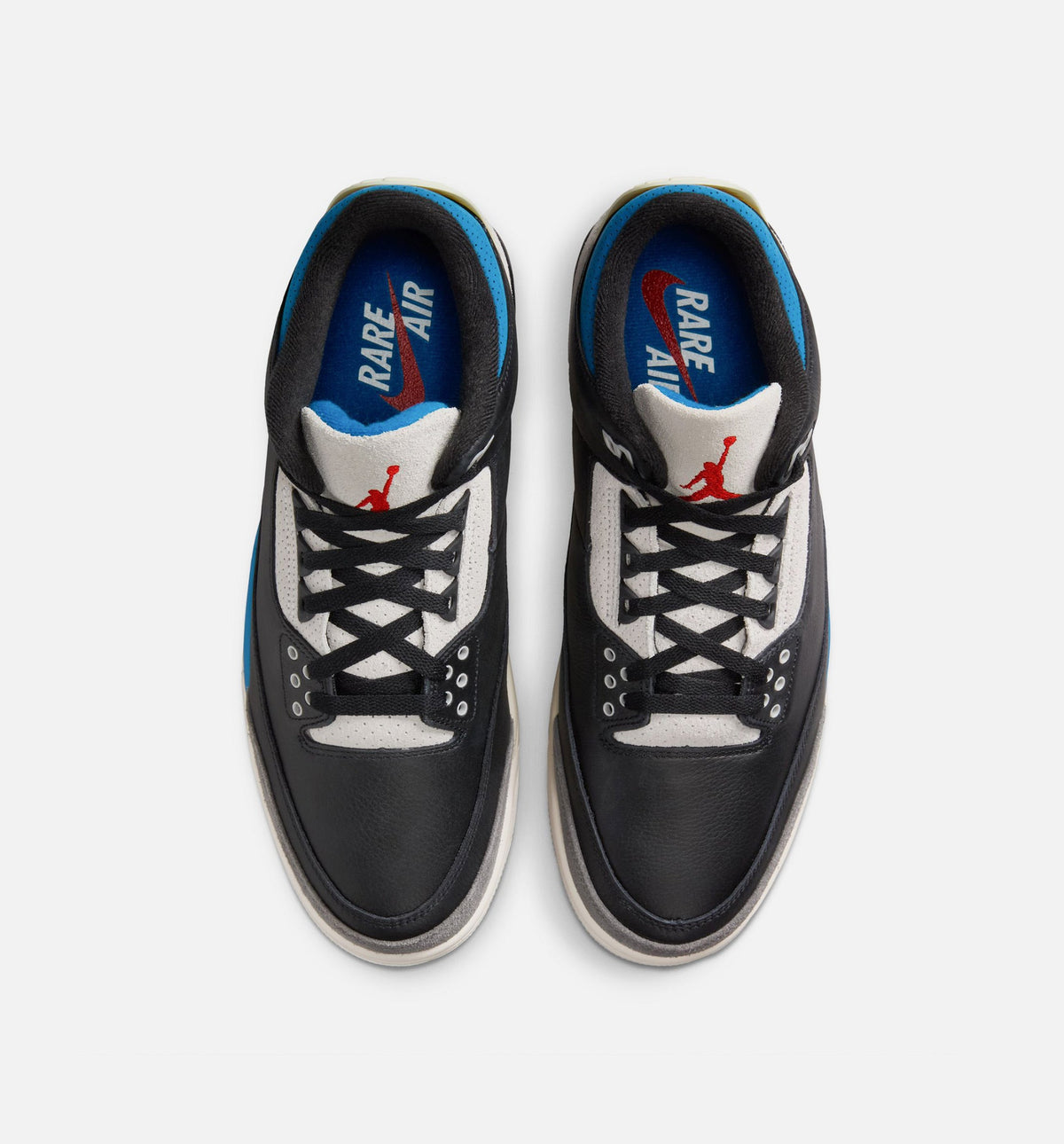Air Jordan 3 Retro OG Rare Air Men's Lifestyle Shoe – Black / Chile Red / Neutral Grey