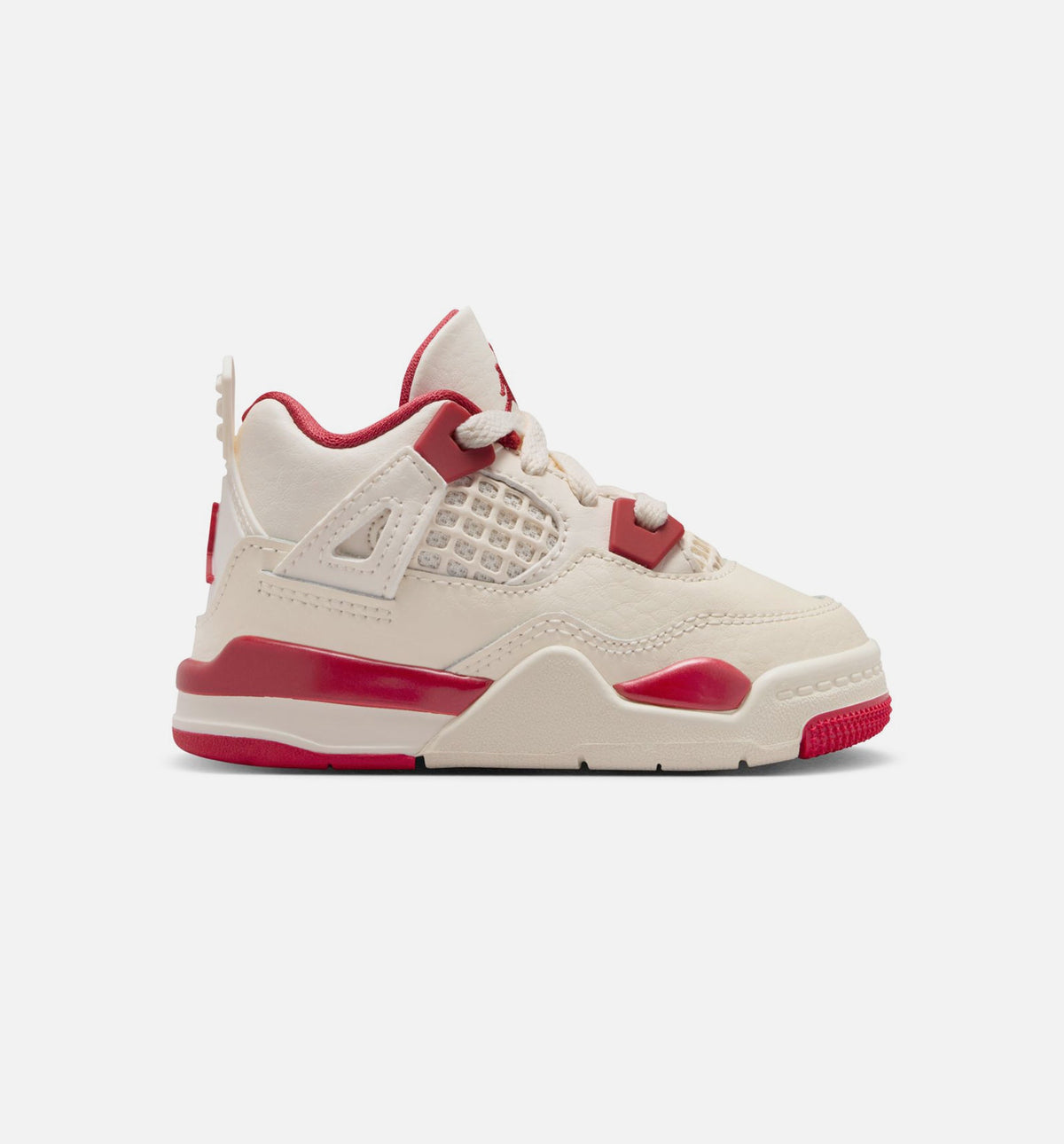 Air Jordan 4 Retro Valentine's Day Infant & Toddler Lifestyle Shoe – Pale Ivory / Sierra Red / Tough Red