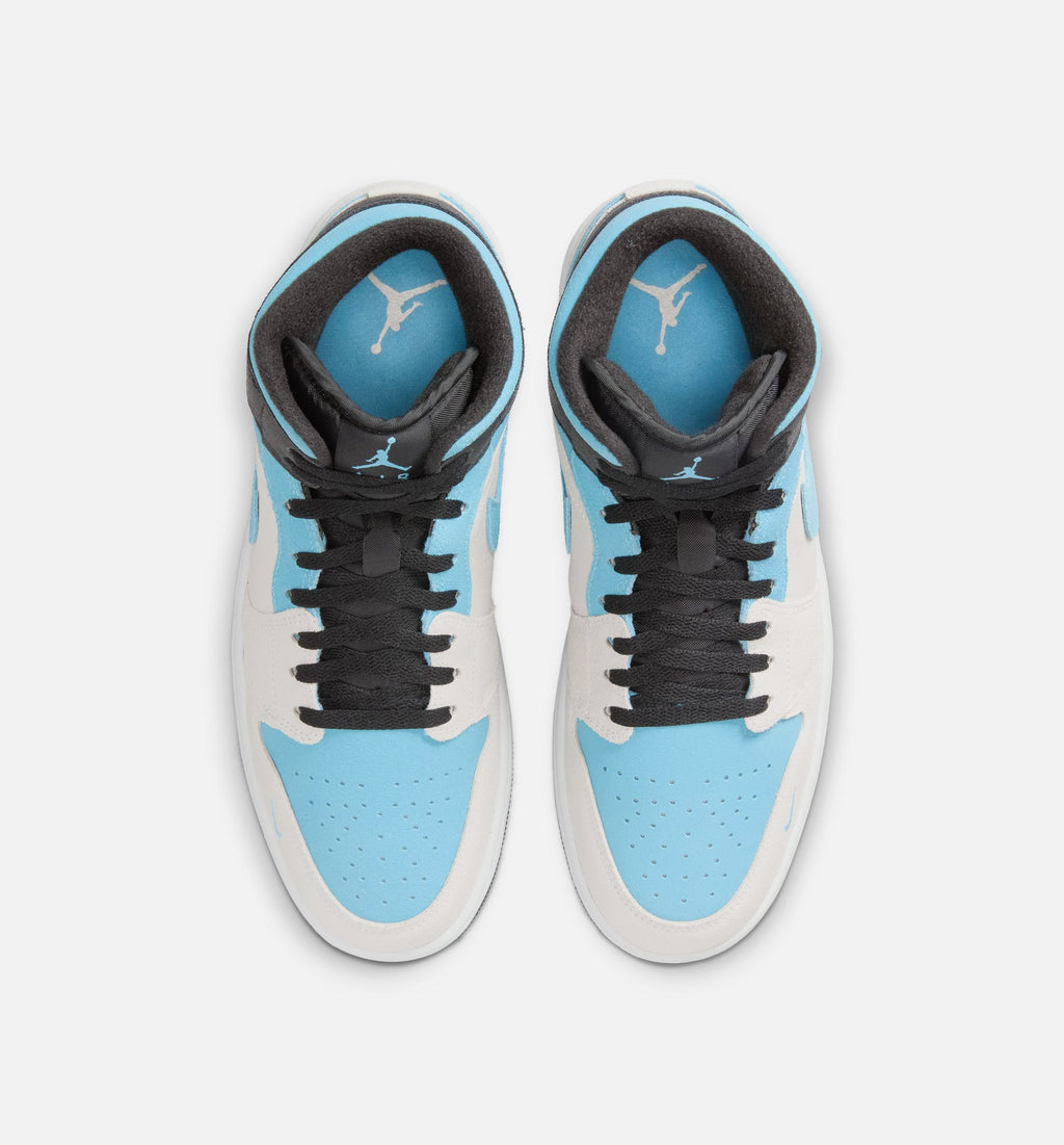 Air Jordan 1 Mid SE Men's Lifestyle Shoe – Summit White / Blue Chill / Black