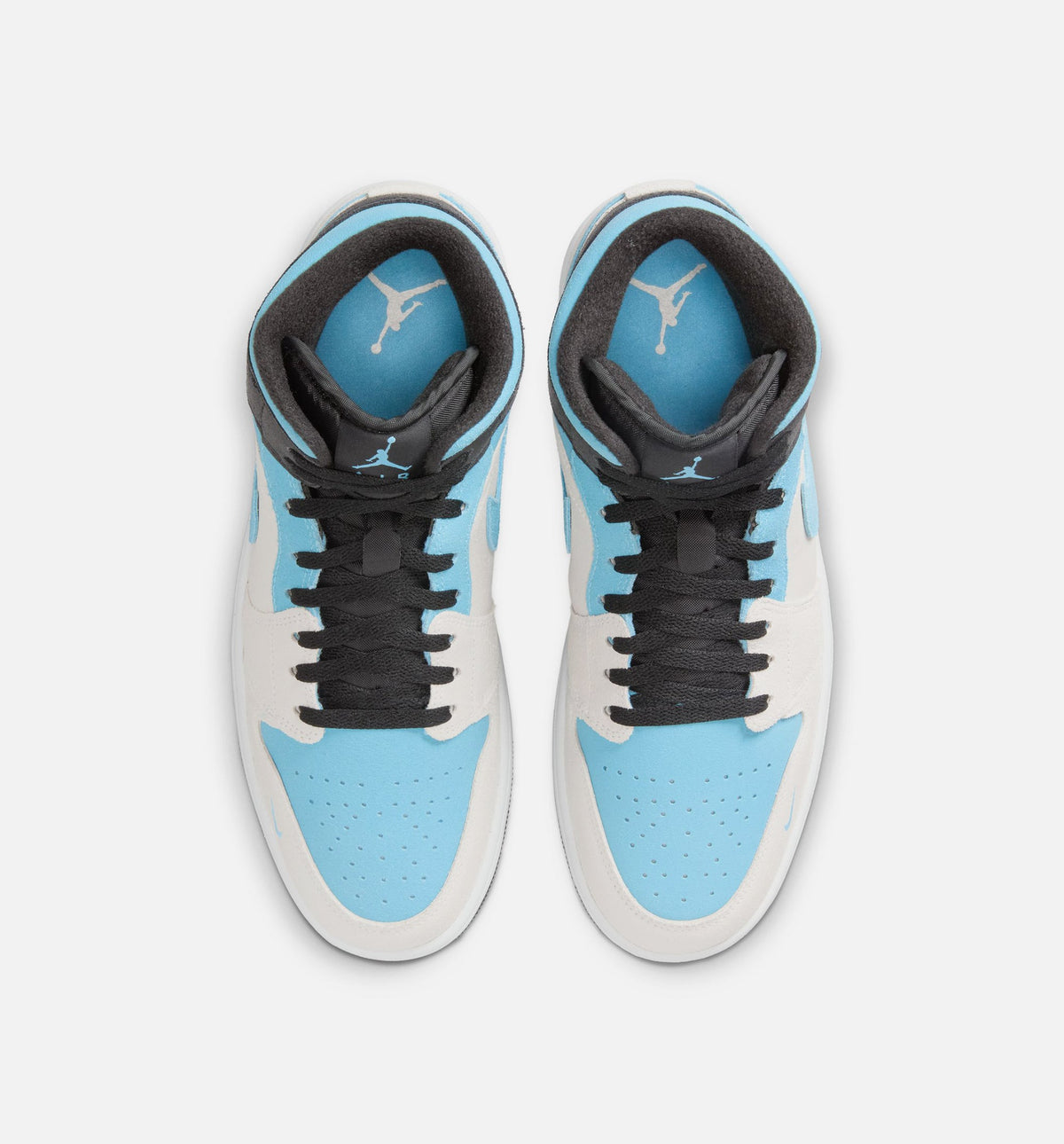 Air Jordan 1 Mid SE Men's Lifestyle Shoe – Summit White / Blue Chill / Black