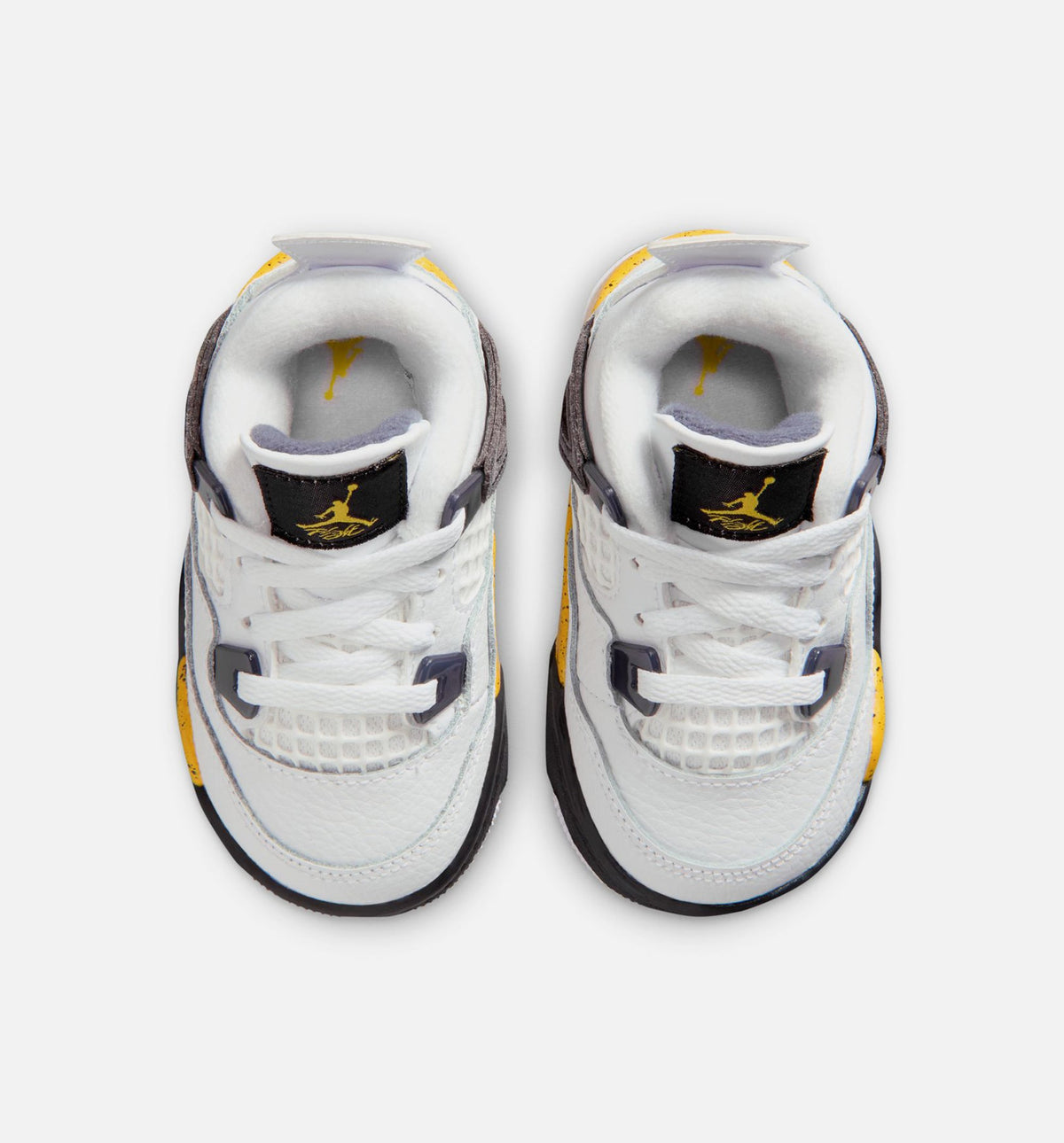 Air Jordan 4 Retro Rare Air Tour Yellow Infant & Toddler Lifestyle Shoe – White / Dark Blue Grey / Black / Tour Yellow