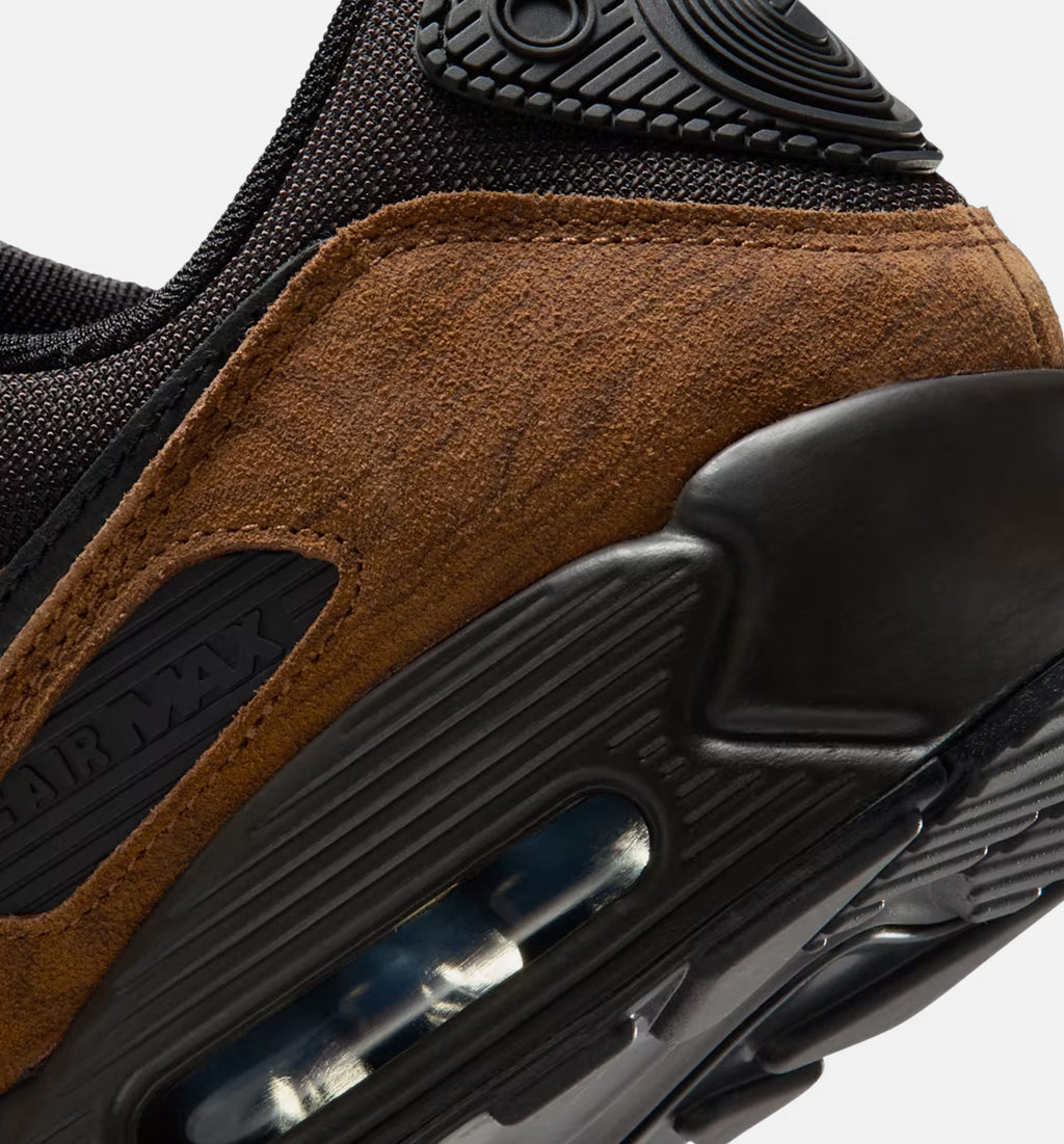Nike Air Max 90 Premium Men's Lifestyle Shoe – Light British Tan / Velvet Brown / Black