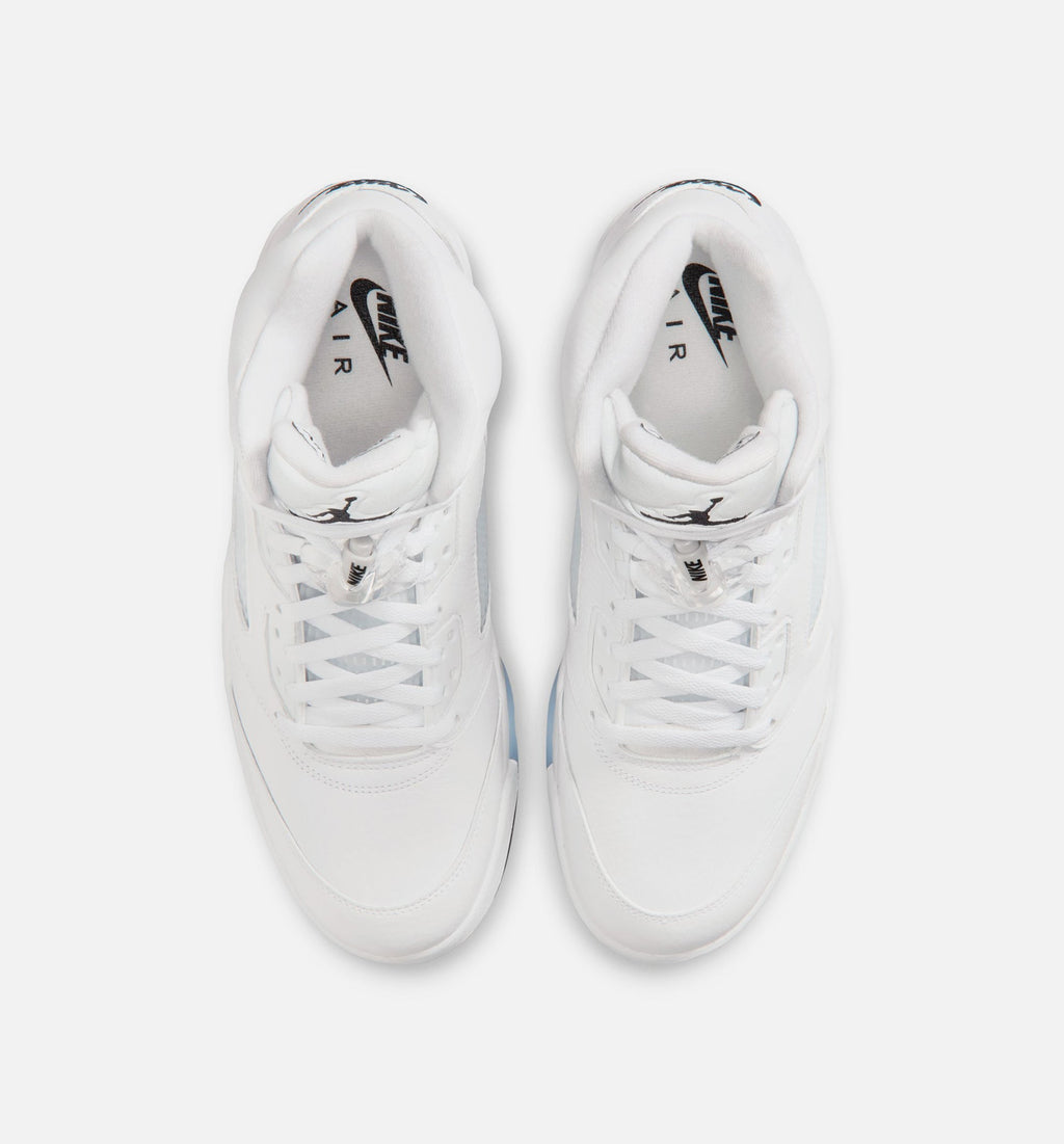 Air Jordan 5 Retro OG White Metallic Men's Lifestyle Shoe – White / Metallic Silver / Black