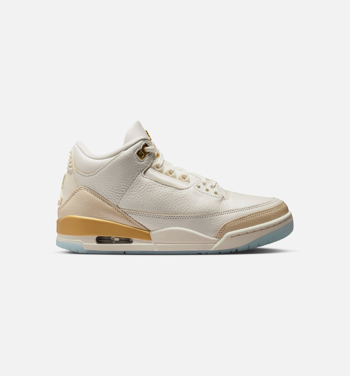 Air Jordan 3 Retro Sail and Pale Ivory Women's Lifestyle Shoe – Sail / Team Gold / Pale Ivory / Metallic Gold / Ice