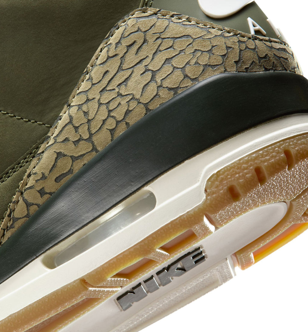 Air Jordan 3 Retro Medium Olive Men's Lifestyle Shoe – Medium Olive / Sequoia / Neutral Olive / Sail / Total Crimson