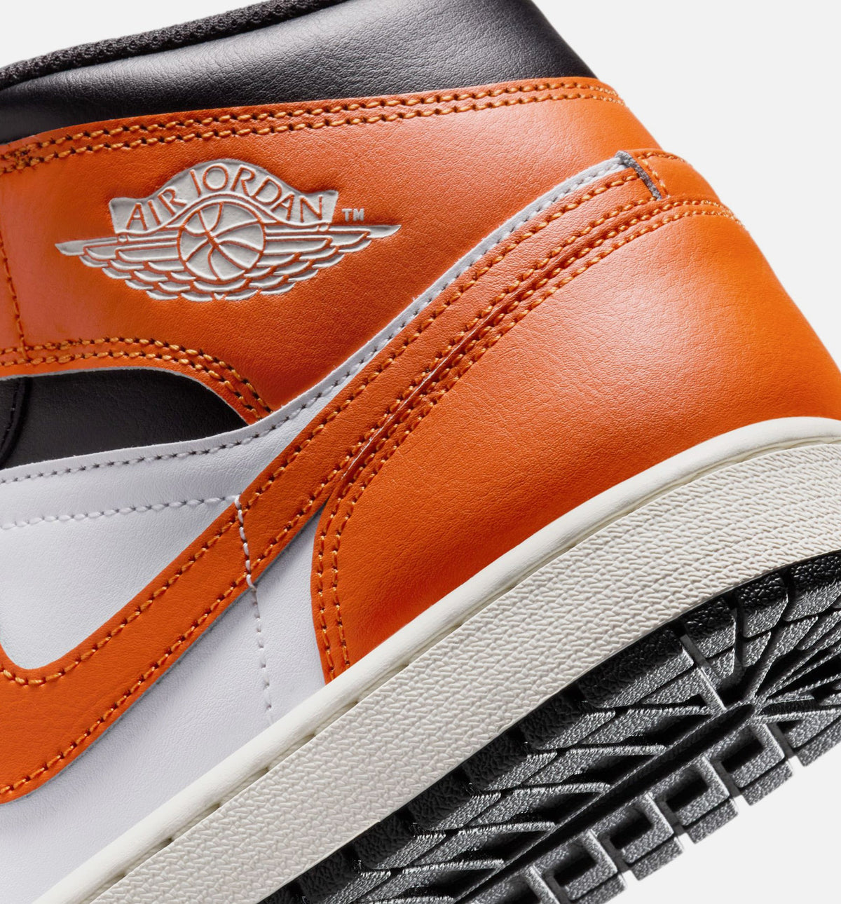 Air Jordan 1 Mid Men's Lifestyle Shoe – Starfish / White / Sail / Black
