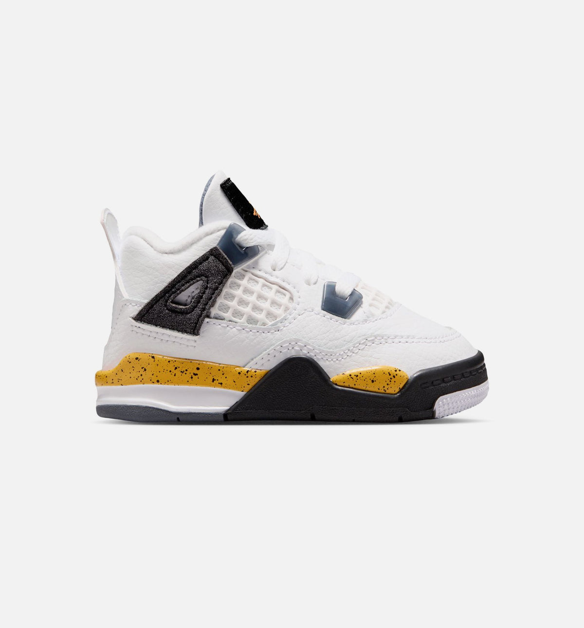Air Jordan 4 Retro Rare Air Tour Yellow Infant & Toddler Lifestyle Shoe – White / Dark Blue Grey / Black / Tour Yellow