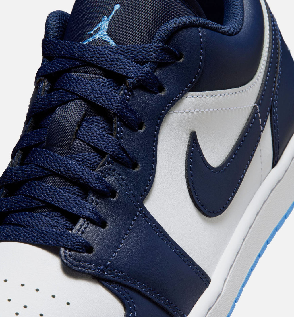 Air Jordan 1 Low Men's Lifestyle Shoe - Midnight Navy/University Blue/White